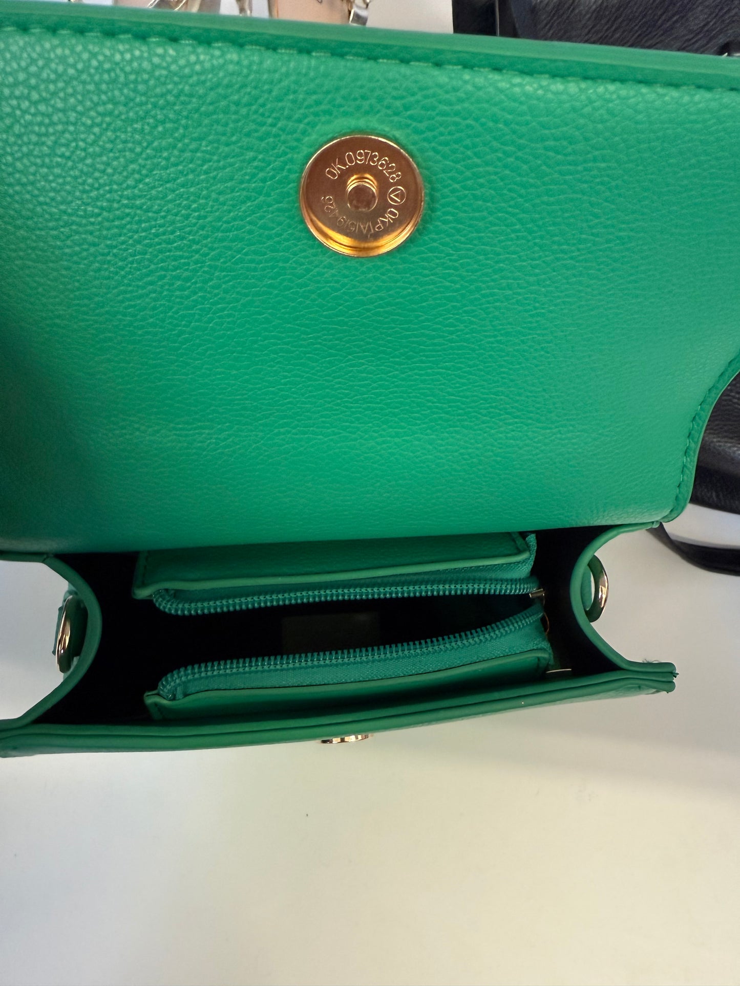 Green bead strap detachable crossbody strap bag