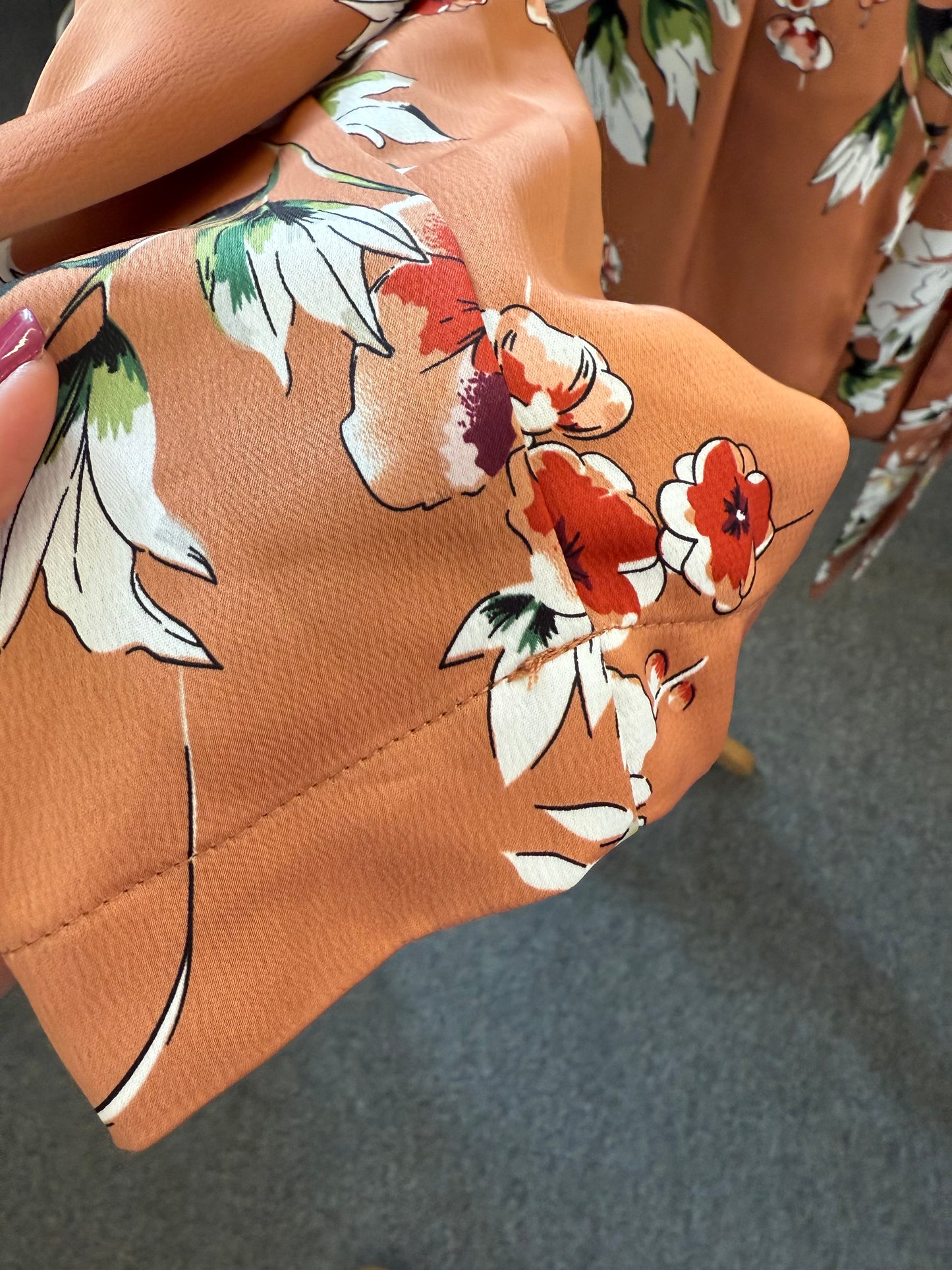 Carolina Bell floral wrap top