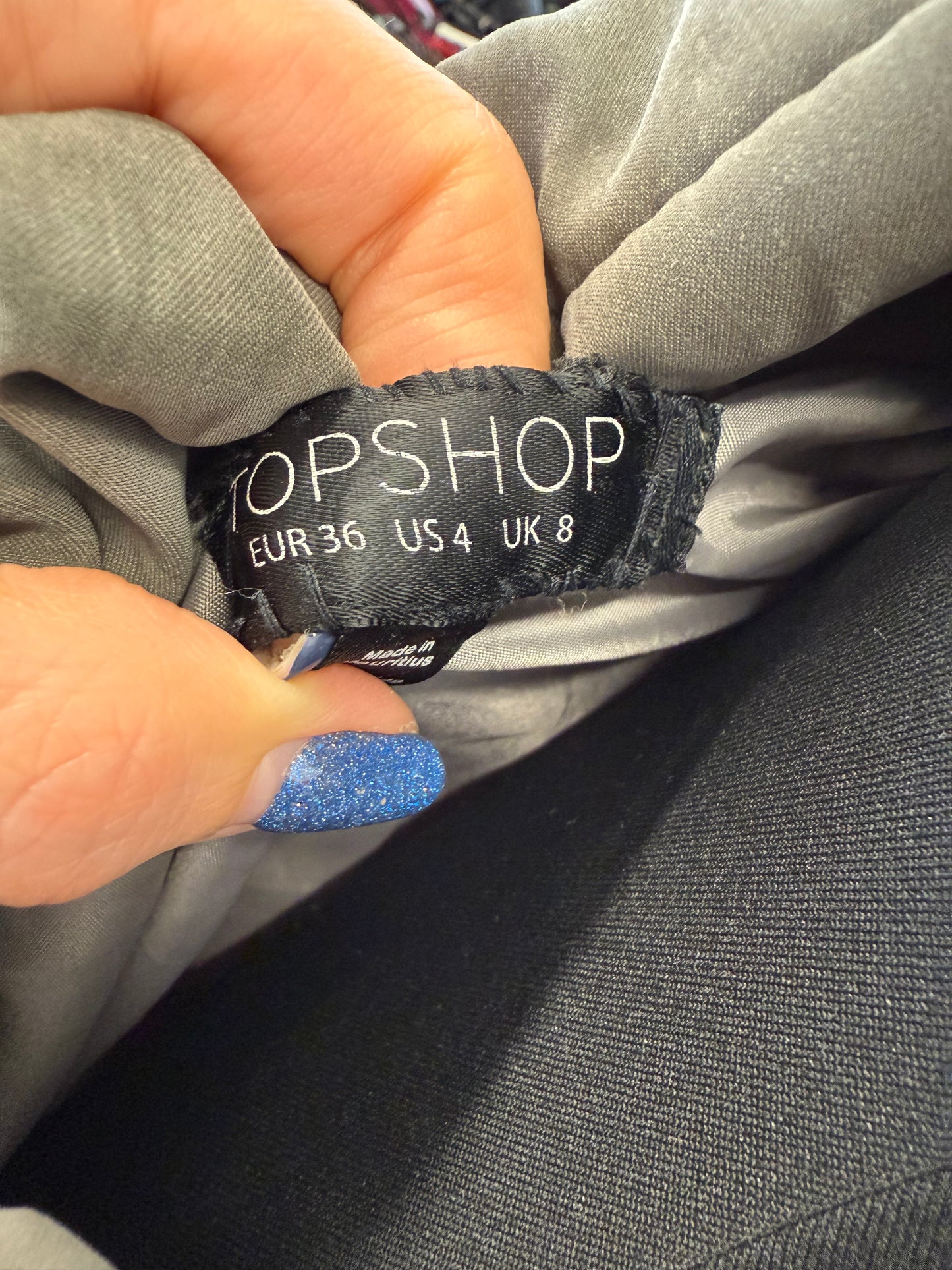 Topshop khaki short padded jacket