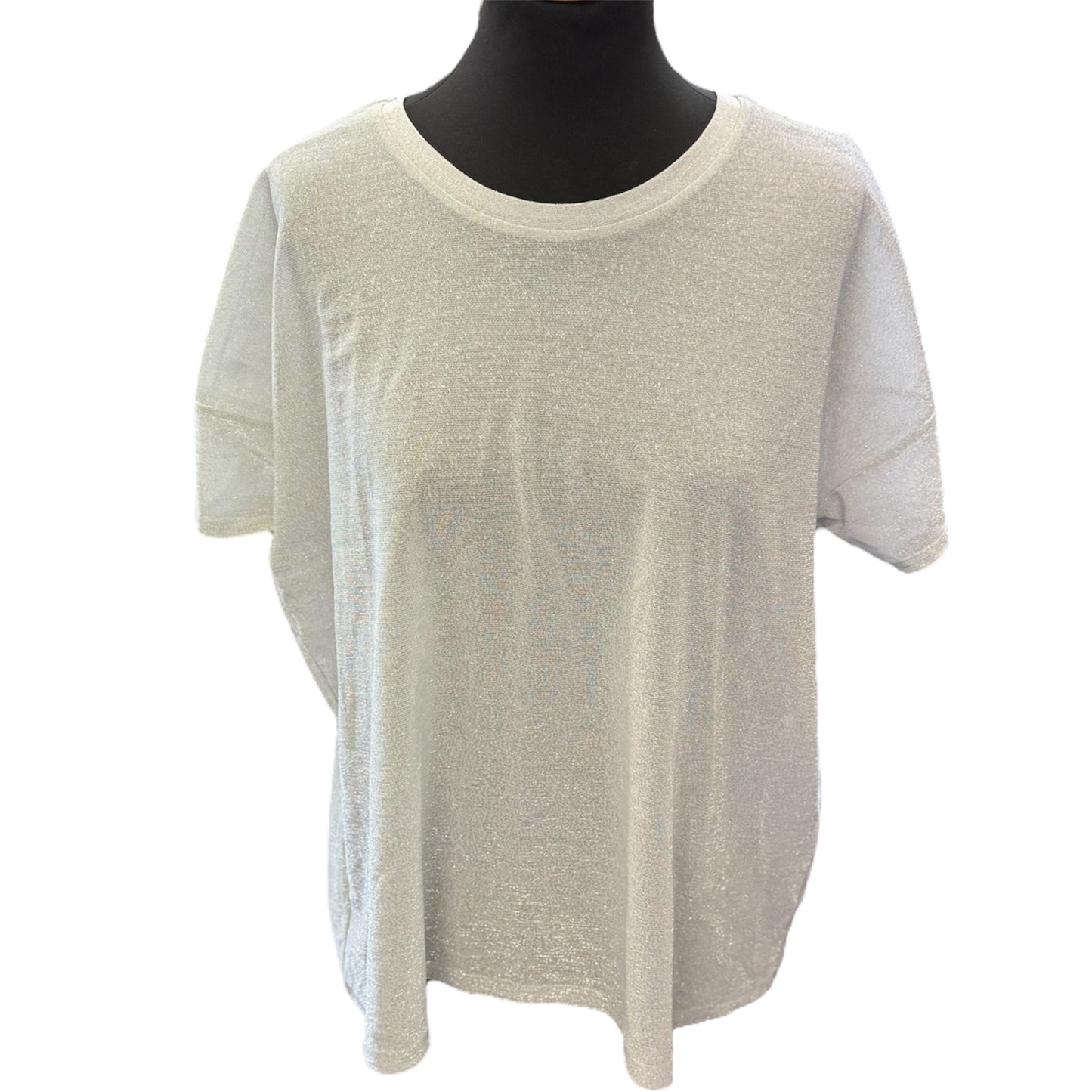 Next silver sparkle sheer top