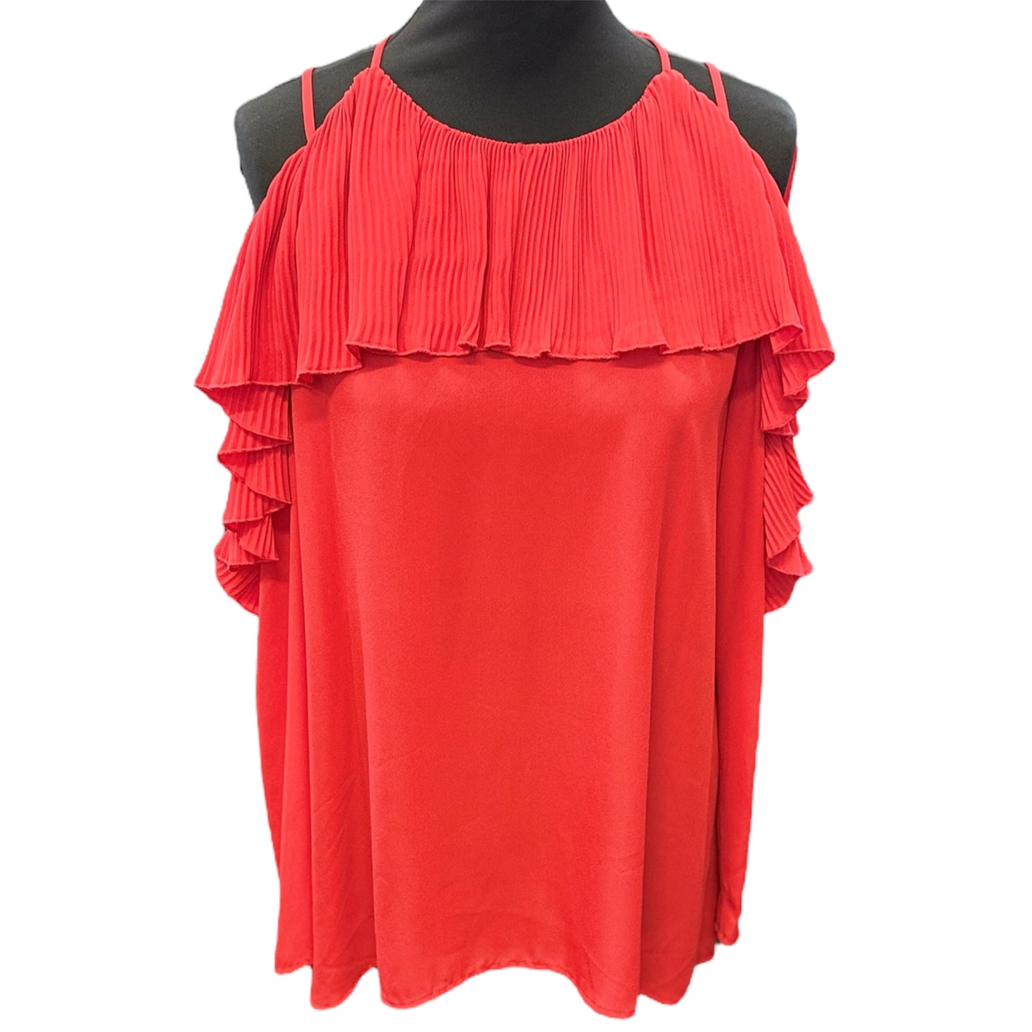 River Island cold shoulder frill top