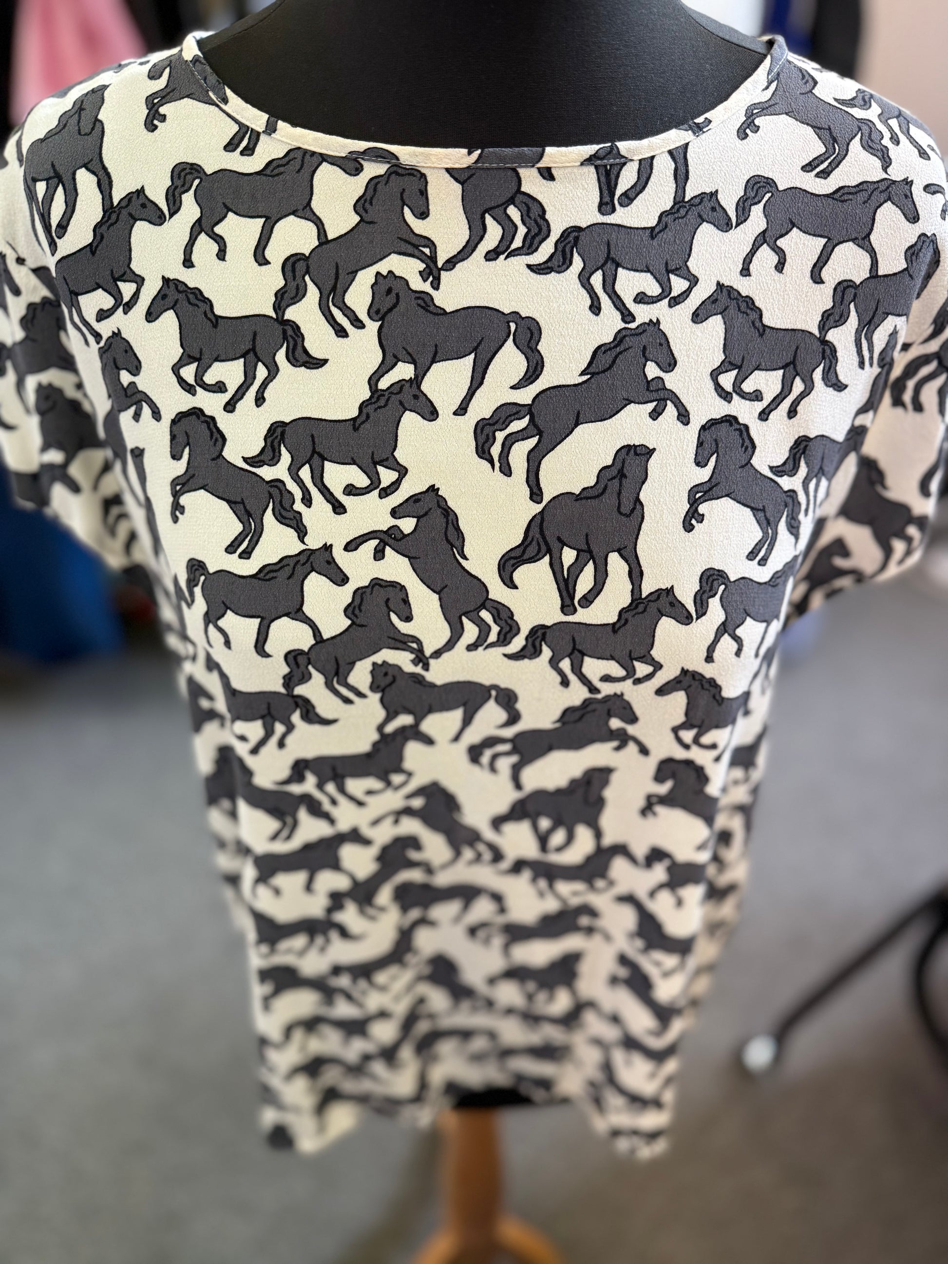 H&M horse print top