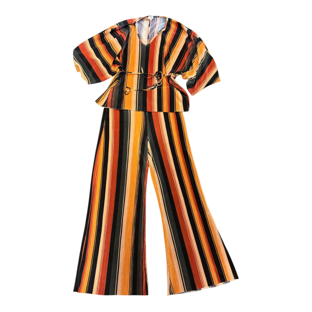 River Island stripe wide leg trouser co-ord