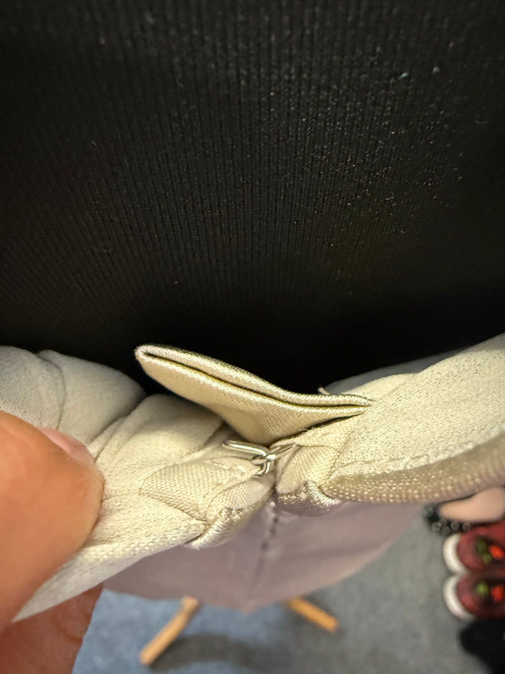 Zara gold hook and eye fasten top