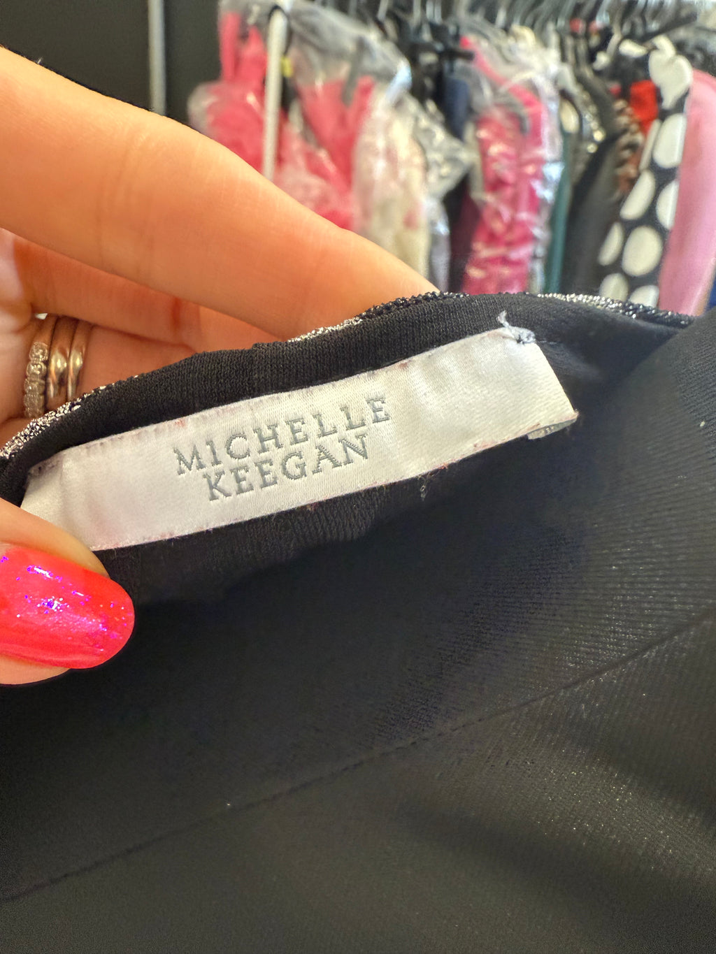 Michelle Keegan zebra glitter top