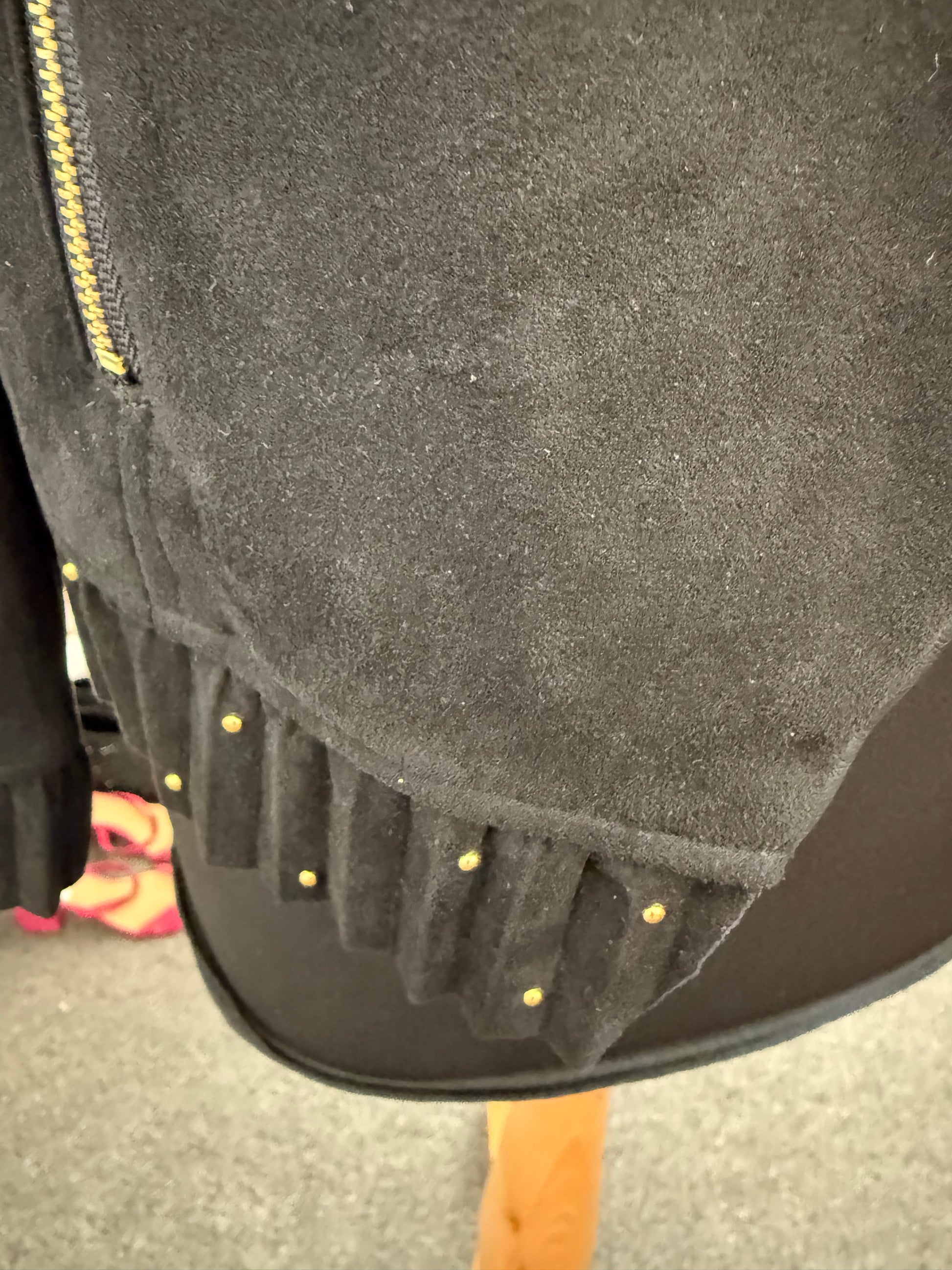 Coast black and gold pleated bottom jacket