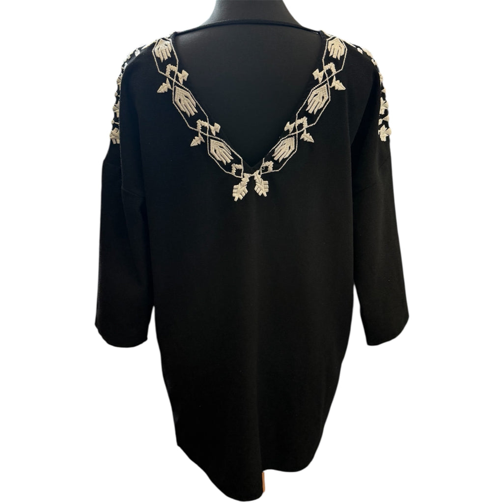 Zara embroidered mini dress