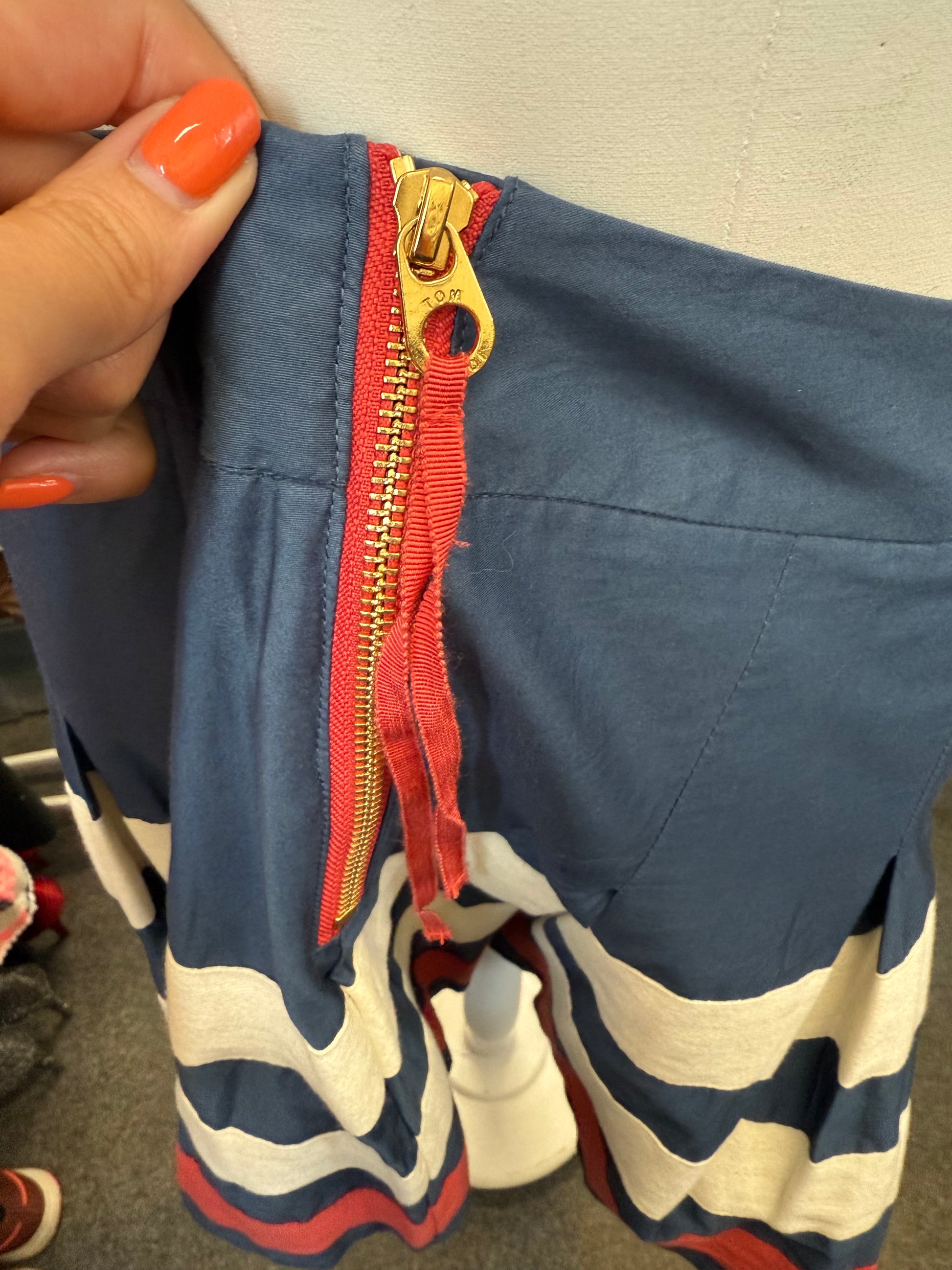 Joules stripe mini skirt