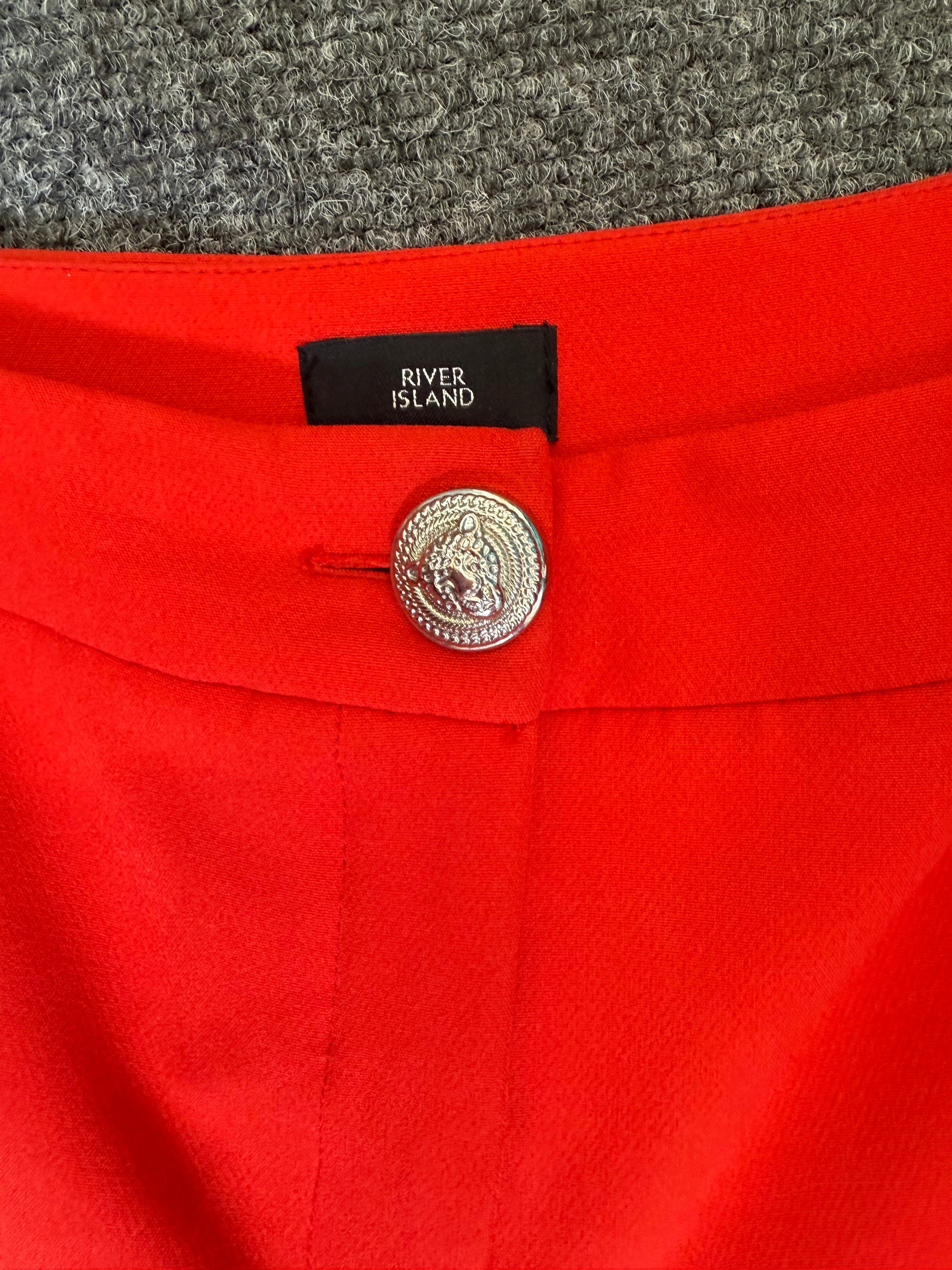River Island tapered split bottom trousers