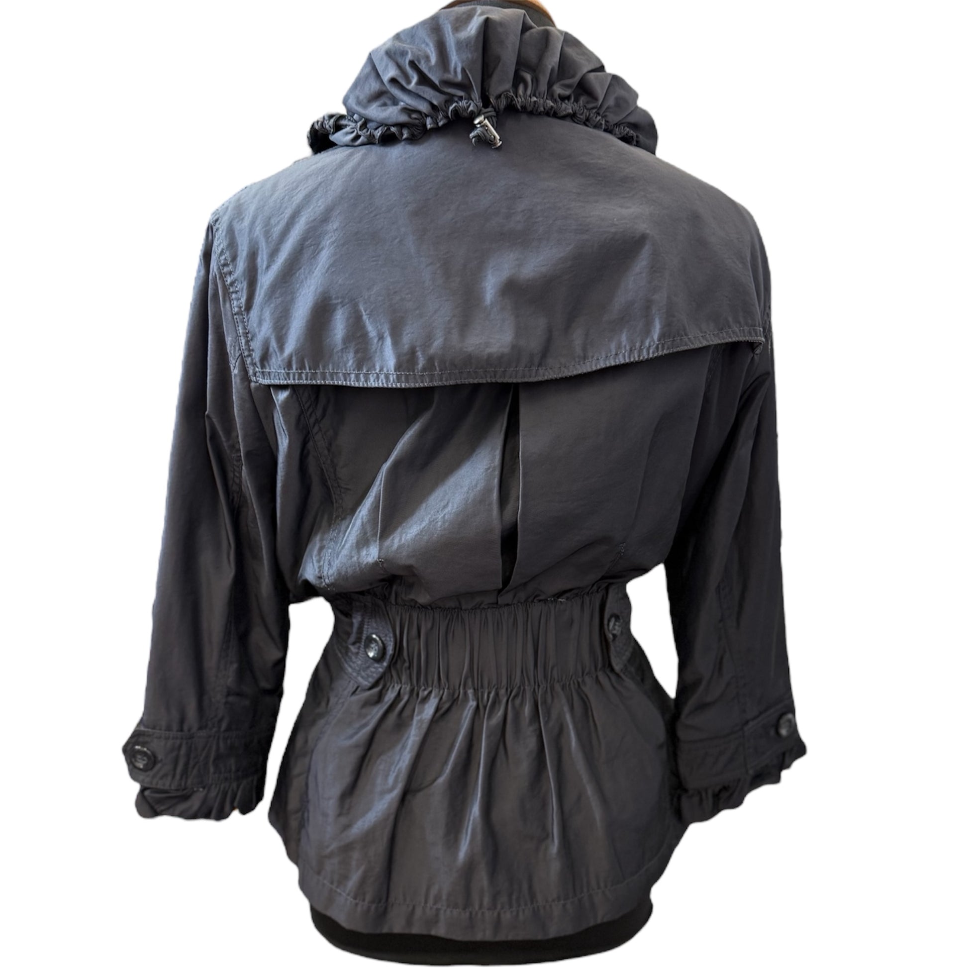 Betty Jackson belted frill detail coat
