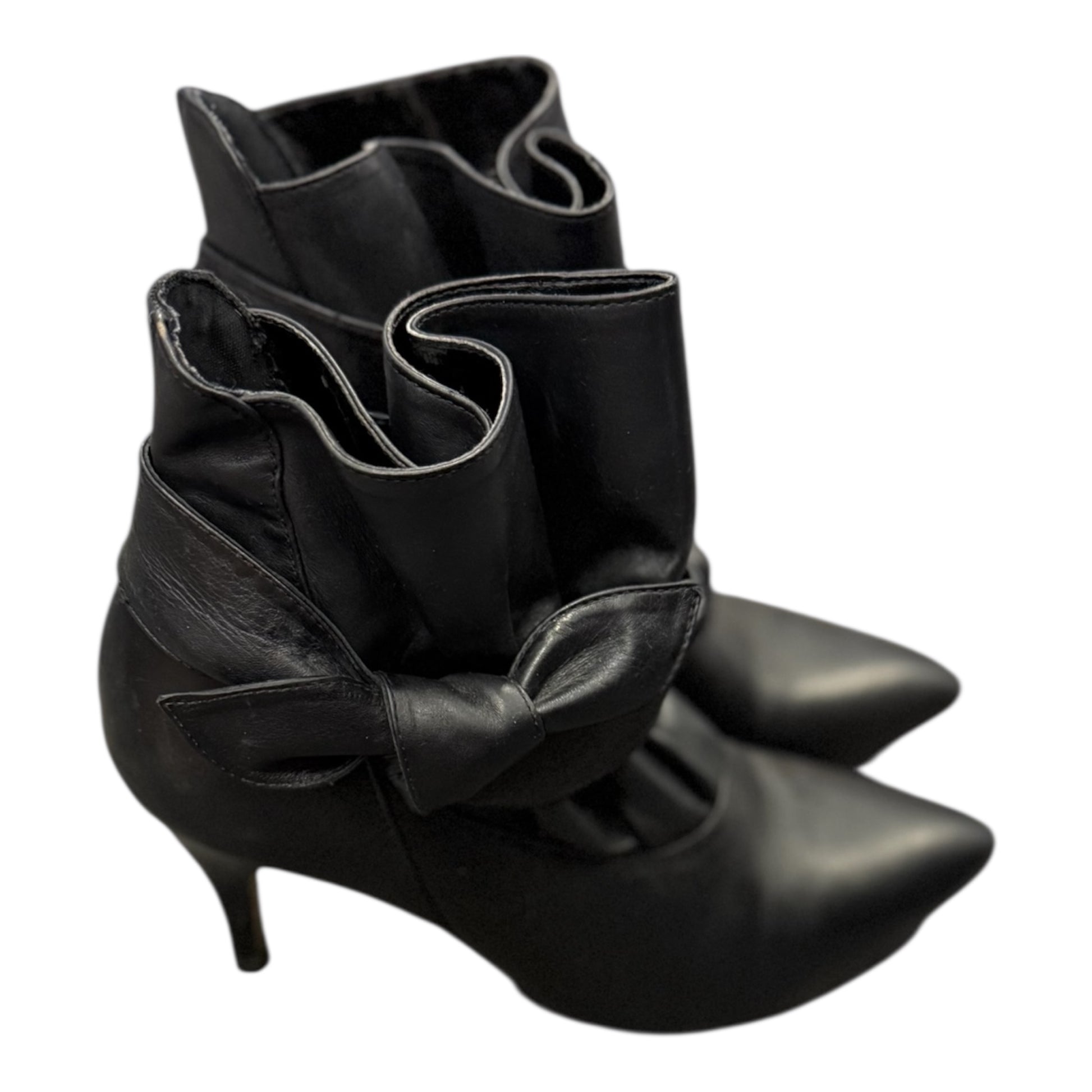 Carvela bow detail heeled boots