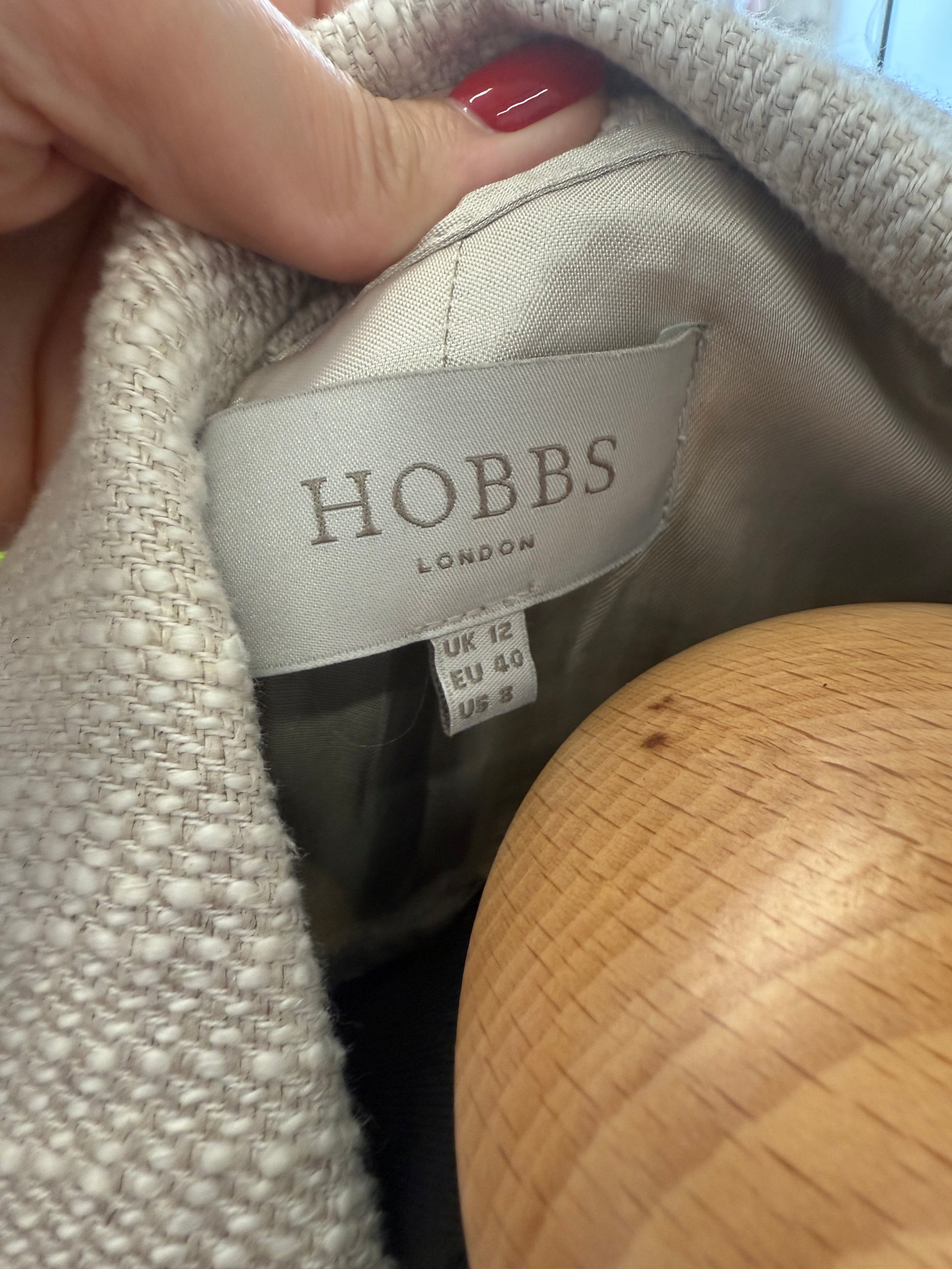 Hobbs beige occasion jacket