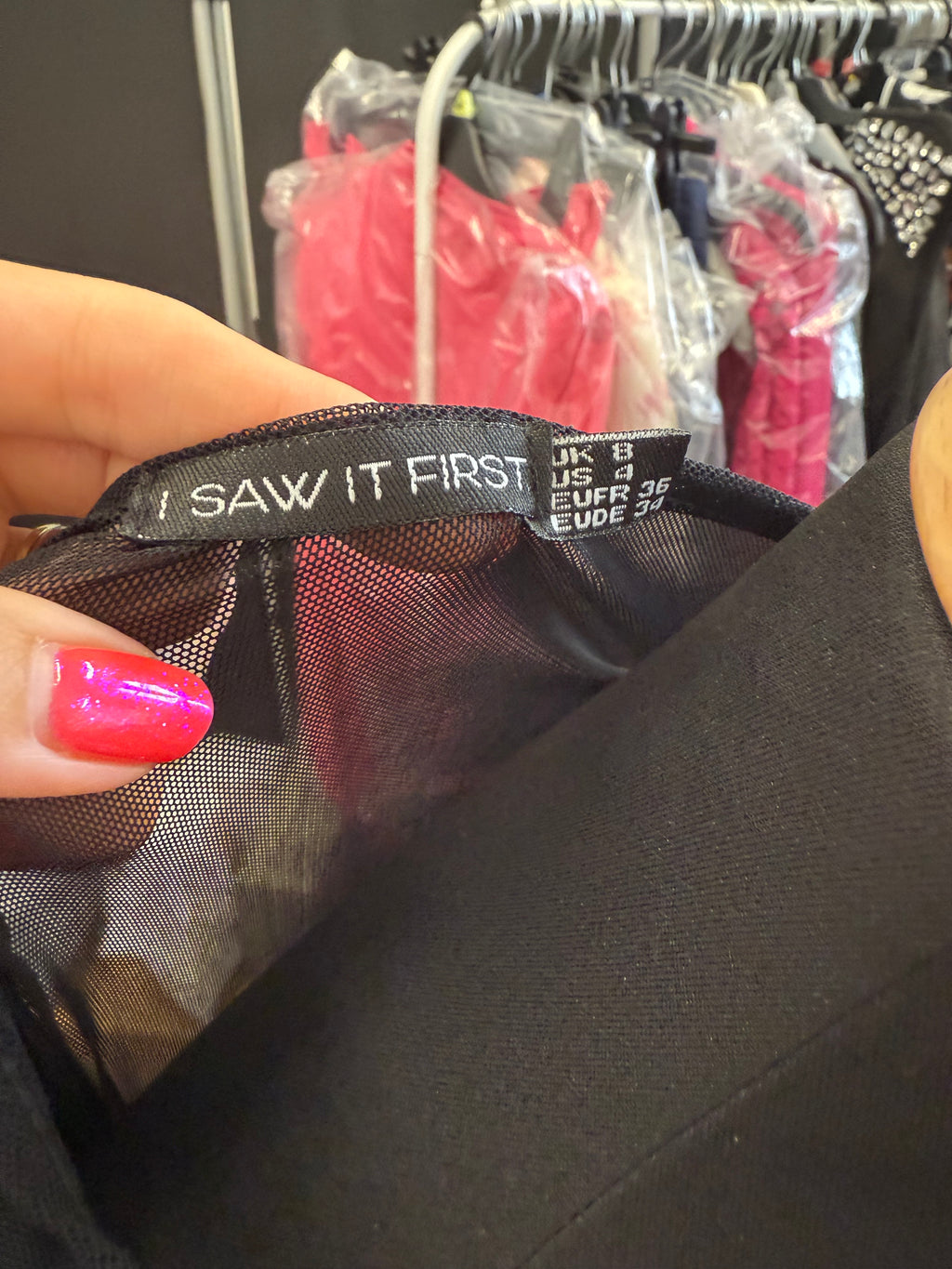 I Saw It First sheer longline tee