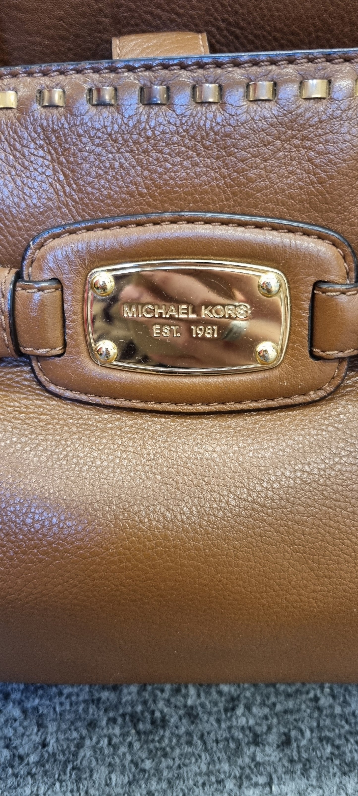 Michael Kors handbag with gold and chain detail