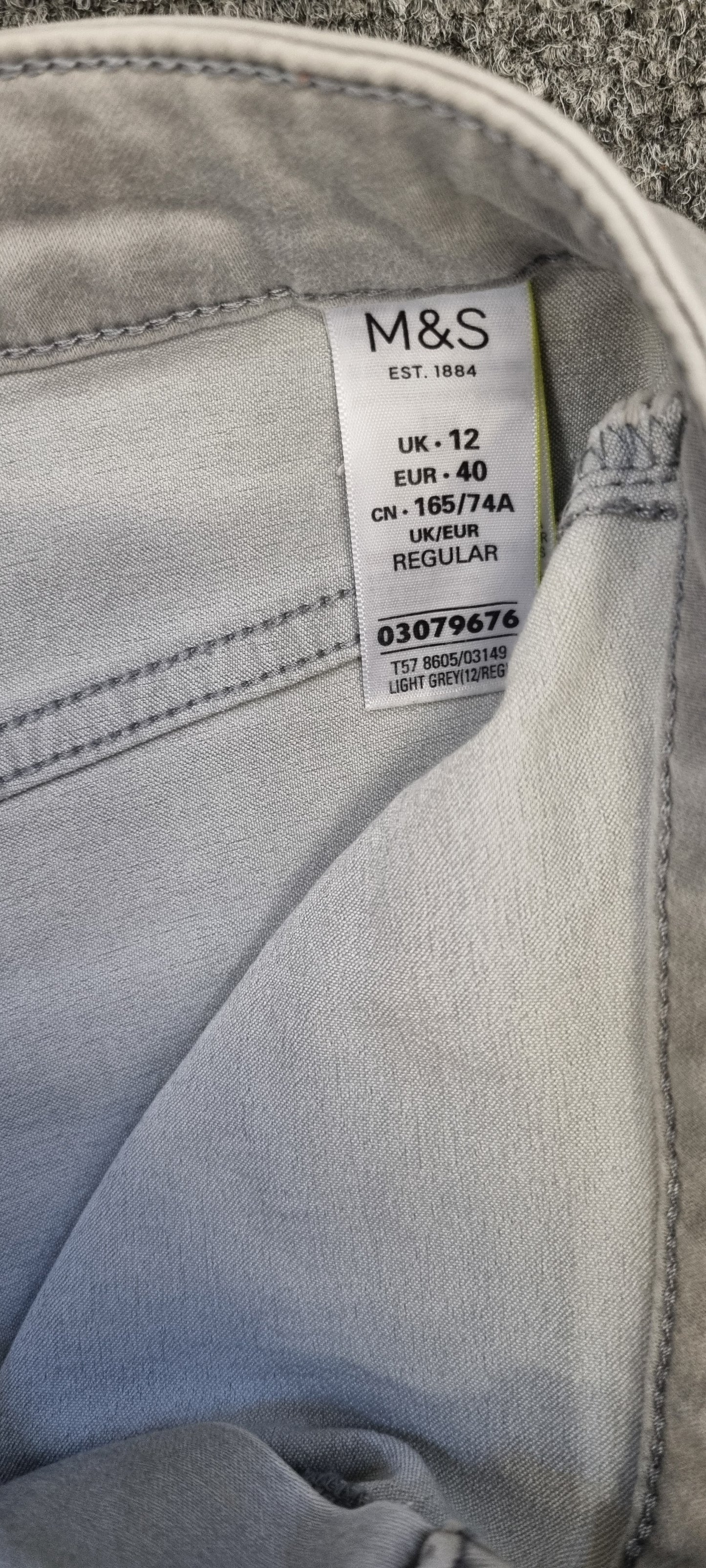 M&S super skinny grey jeans