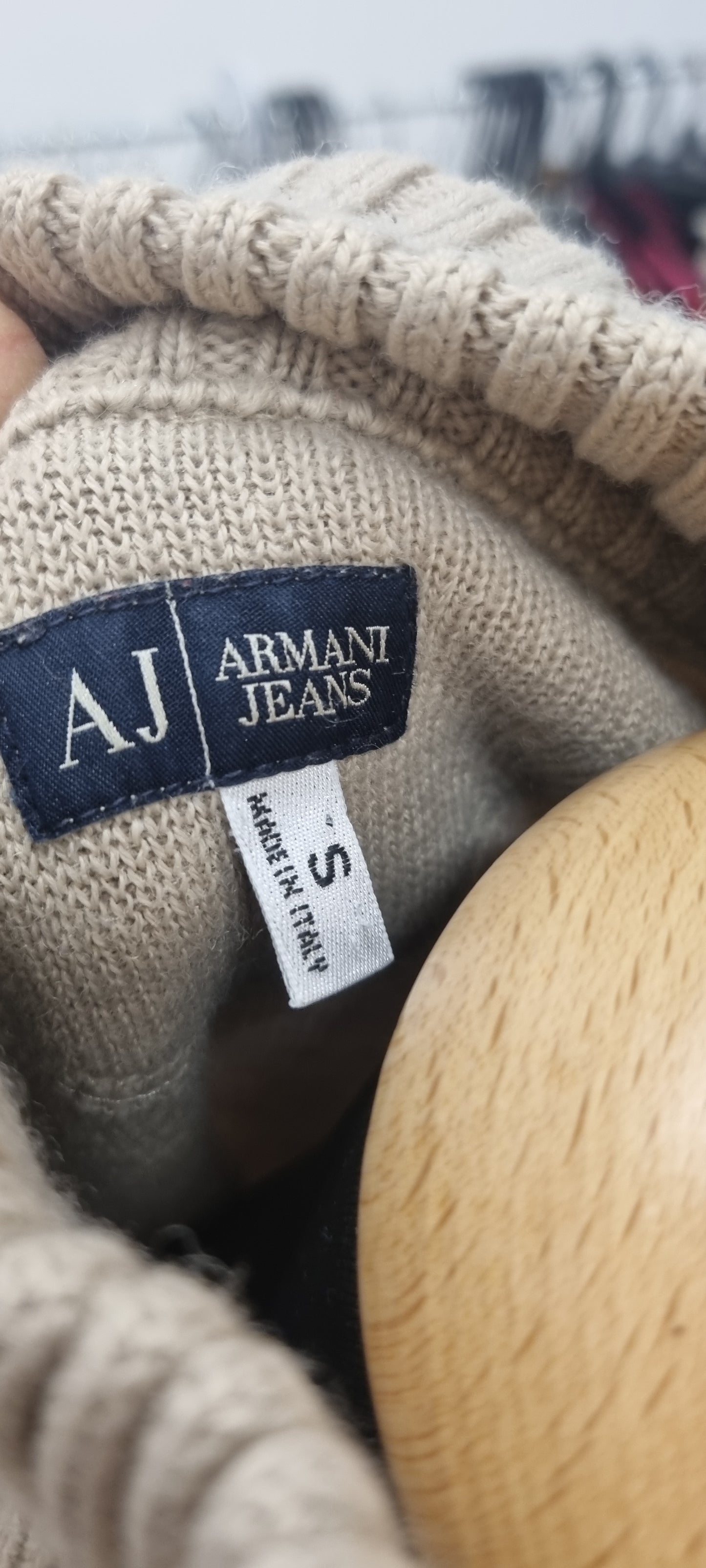 Vintage Armani Jeans zip jumper