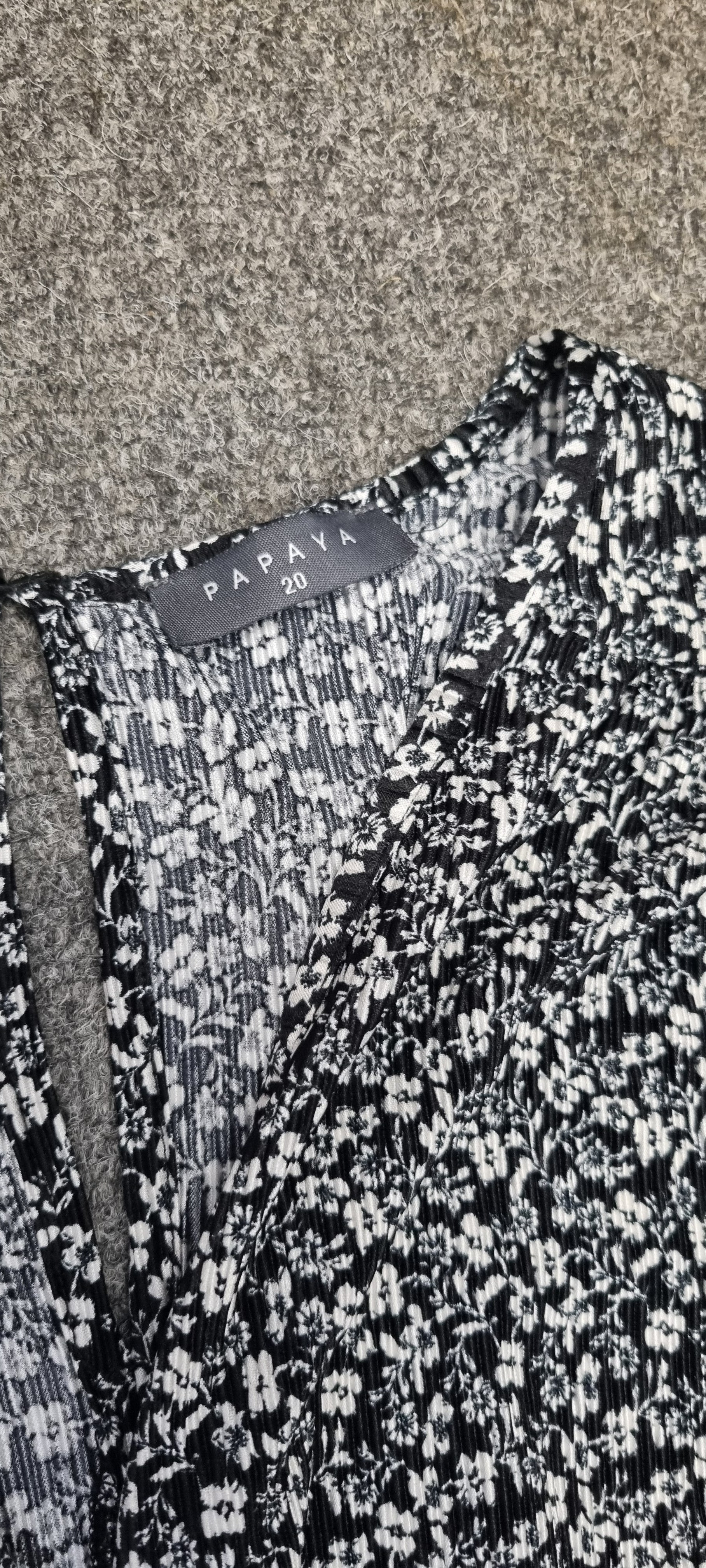 Papaya floral short sleeved jumpsuit
