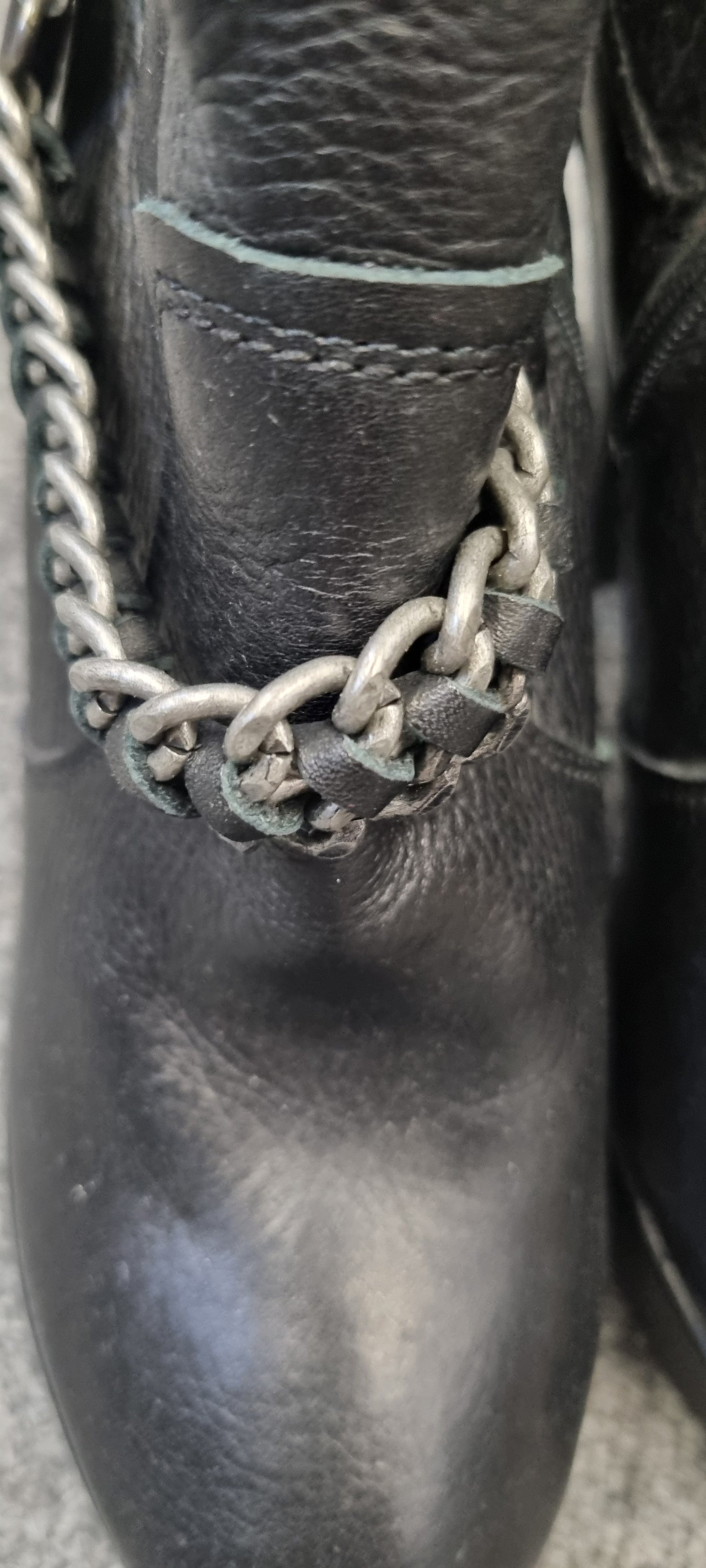 New Look chunky heeled chain ankle boots (brand new)