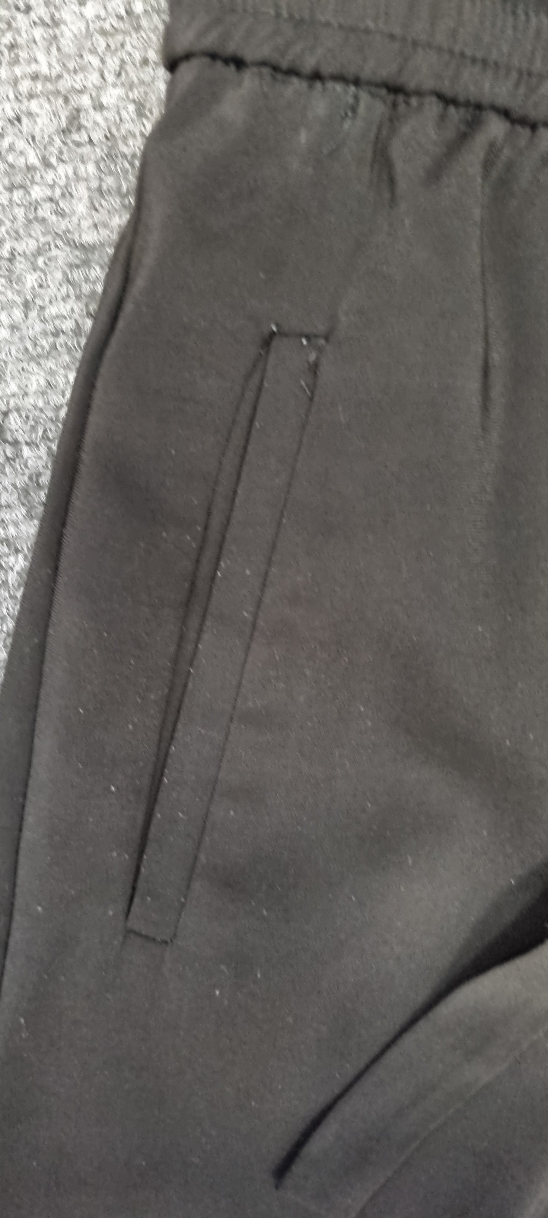 Zara black wide leg cropped trousers