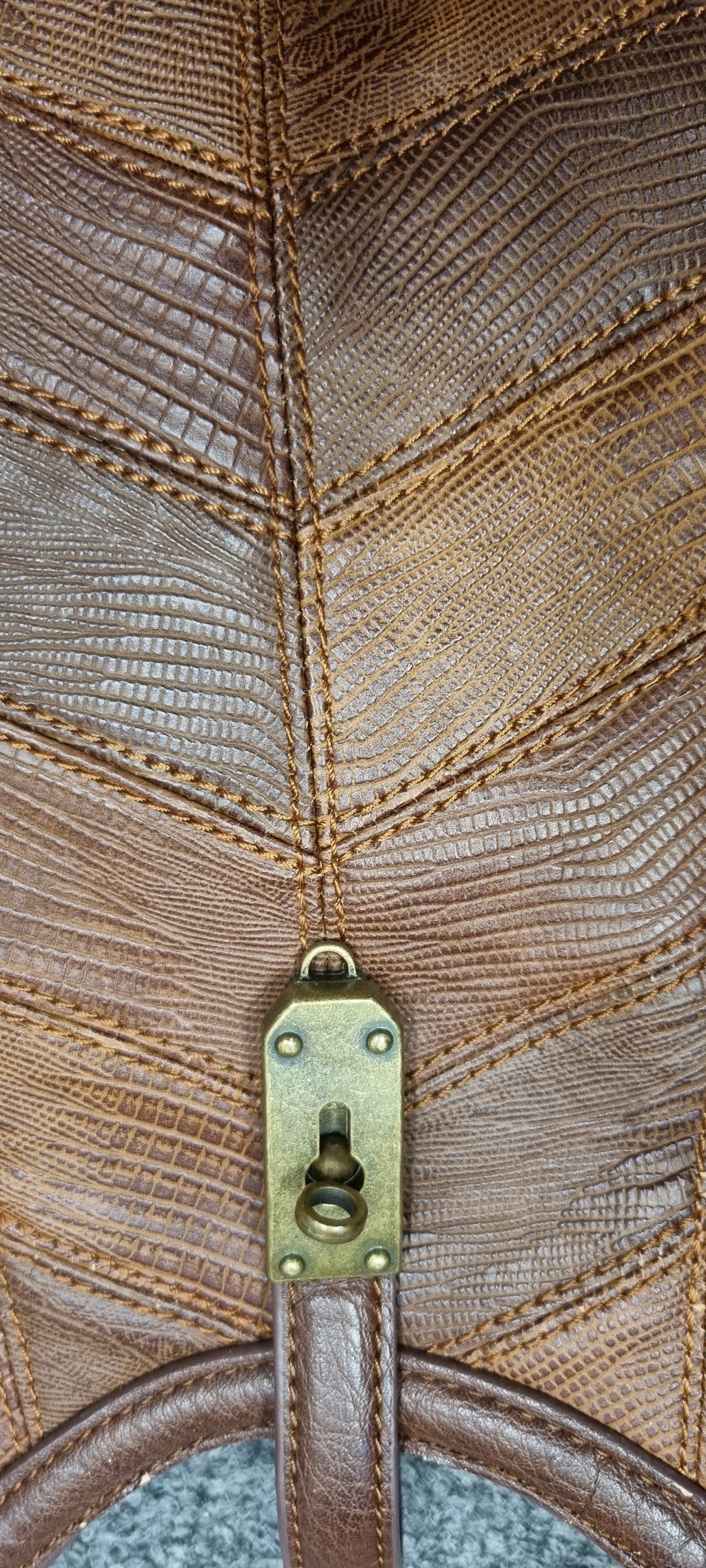 French Connection large brown vintage look shoulder bag