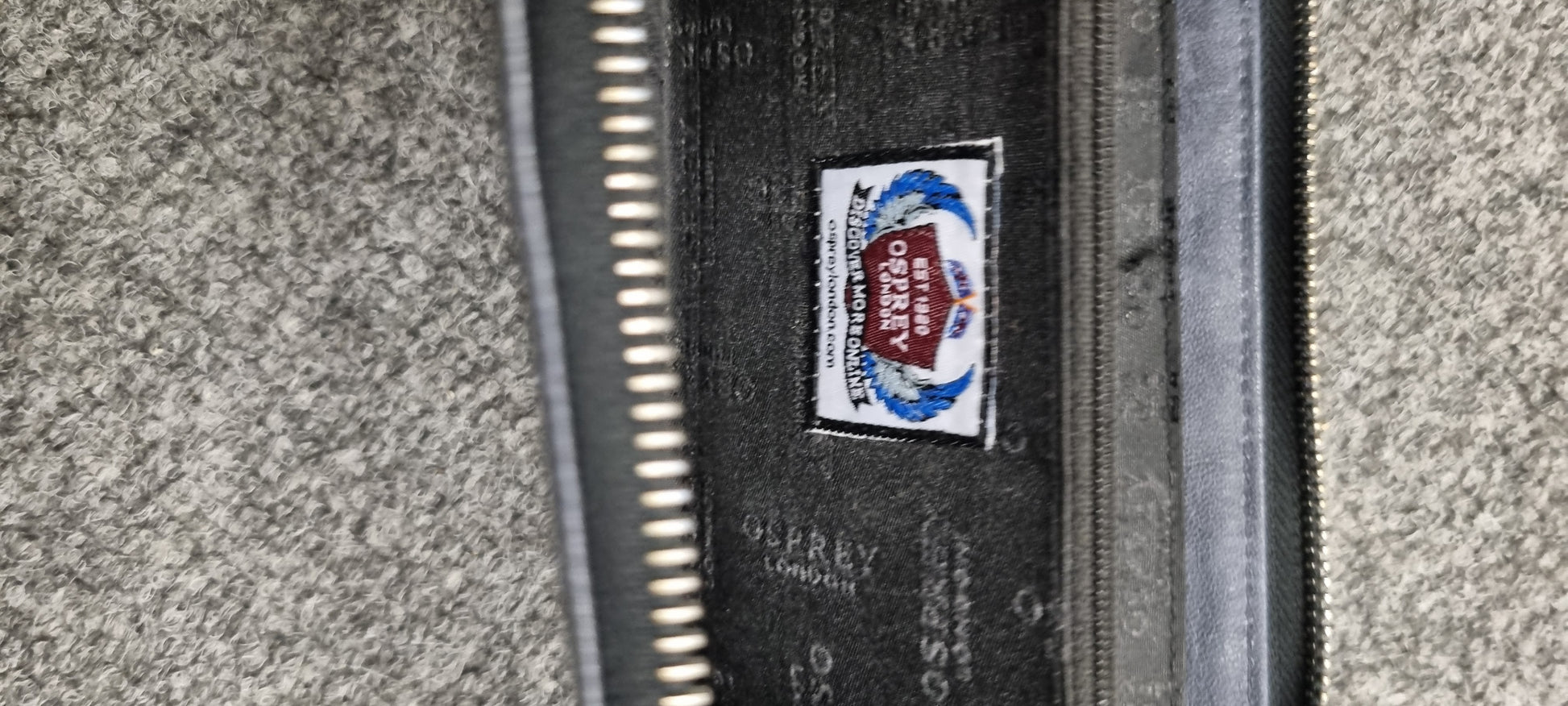 Osprey dark grey purse