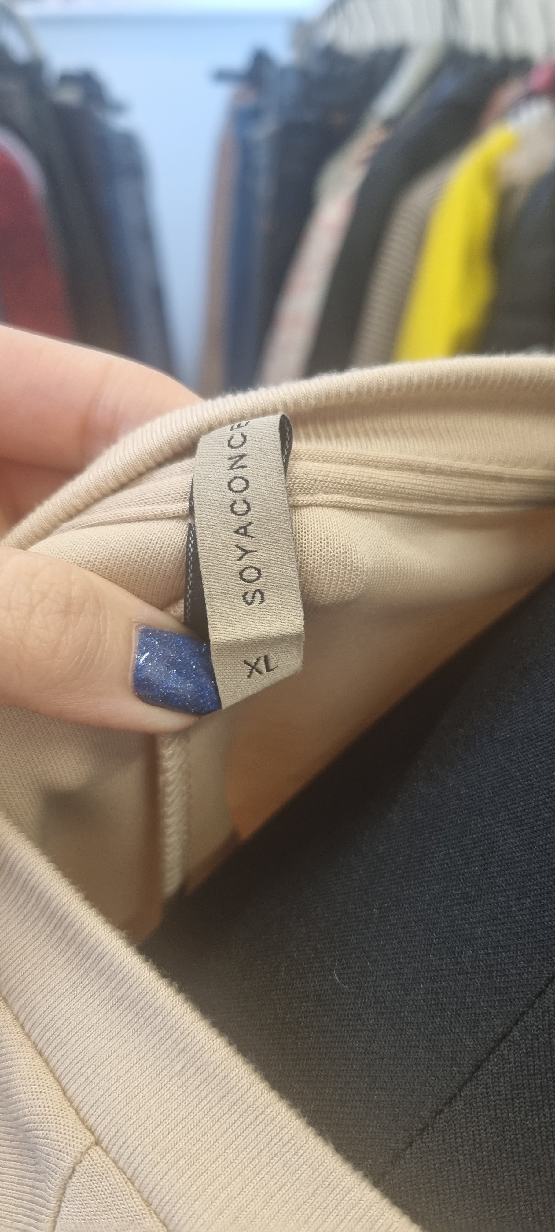 Soya Concept beige crew neck top