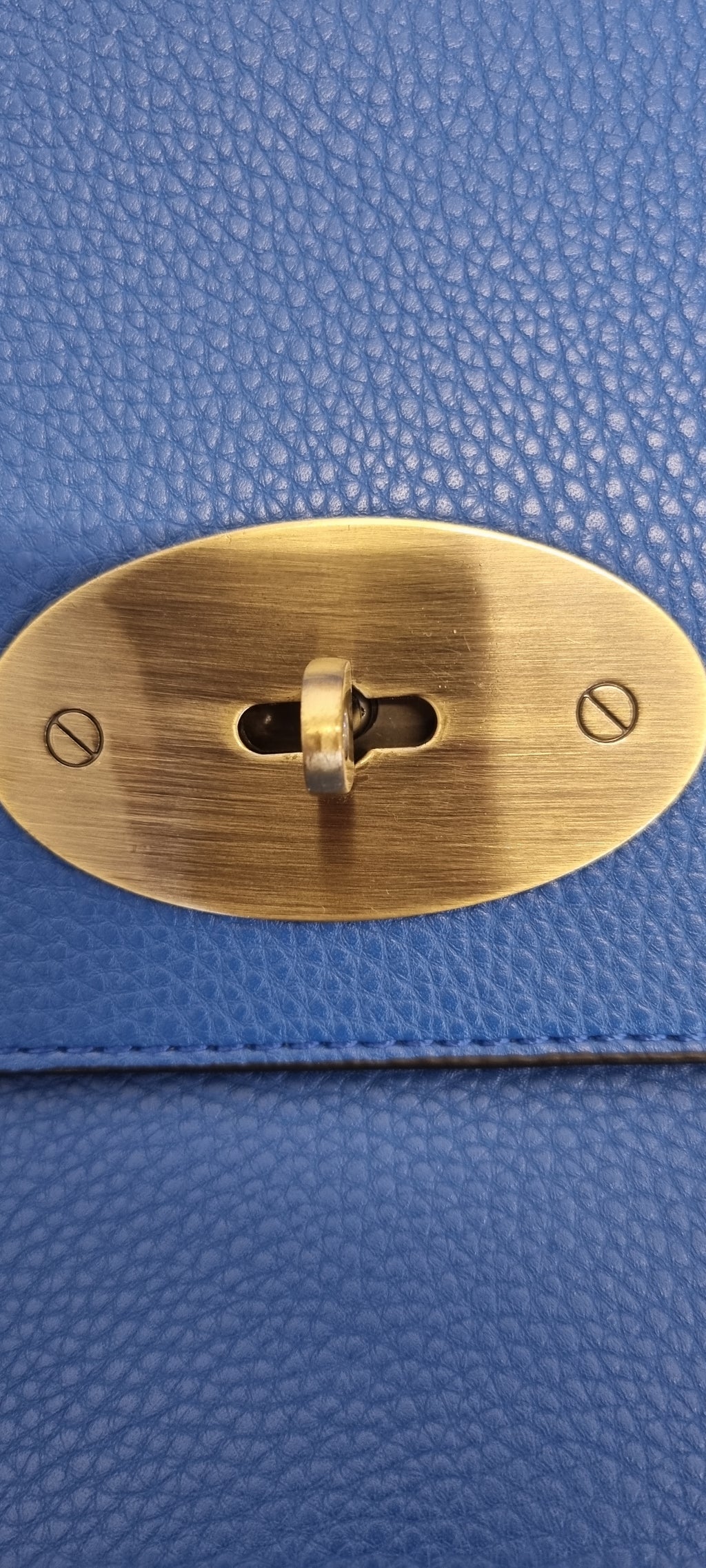 Electric blue crossbody bag