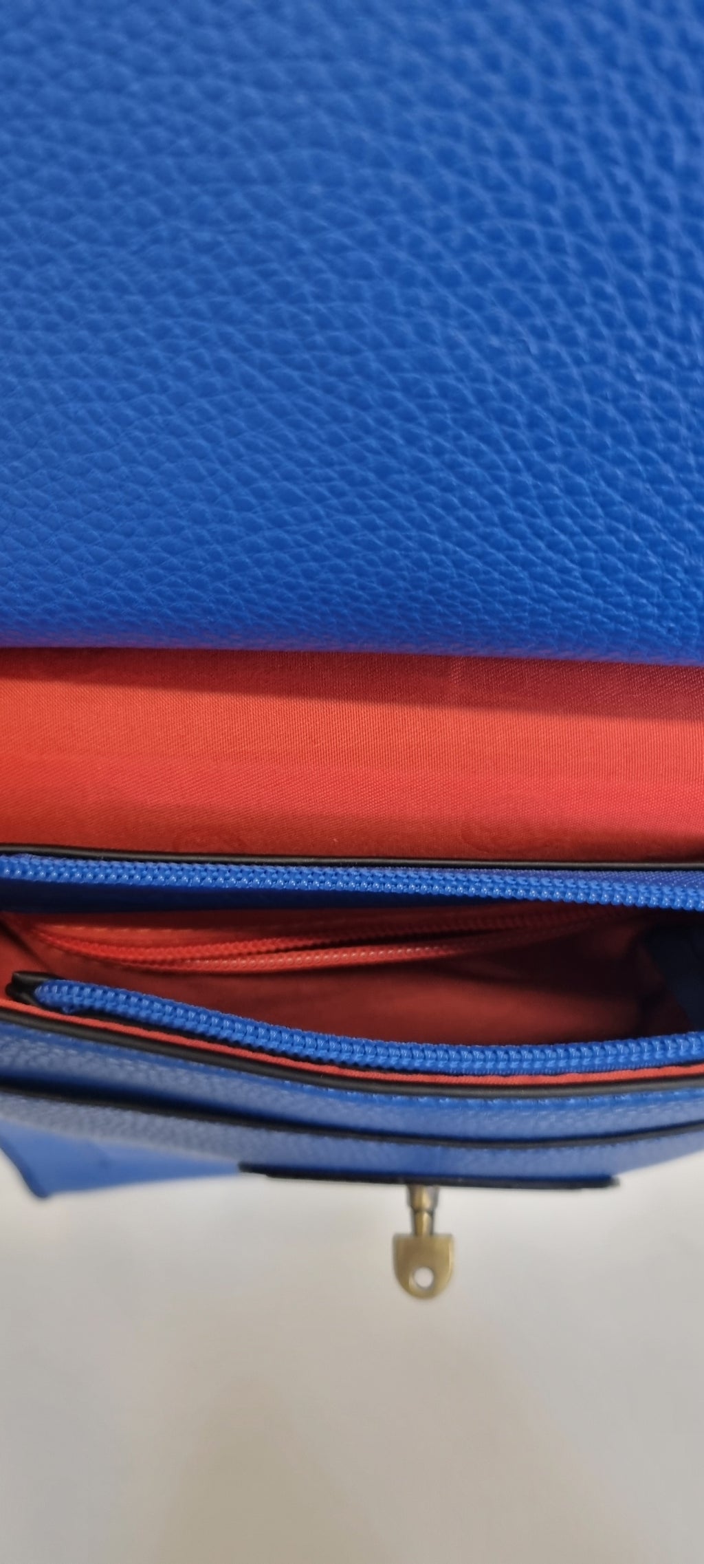 Electric blue crossbody bag