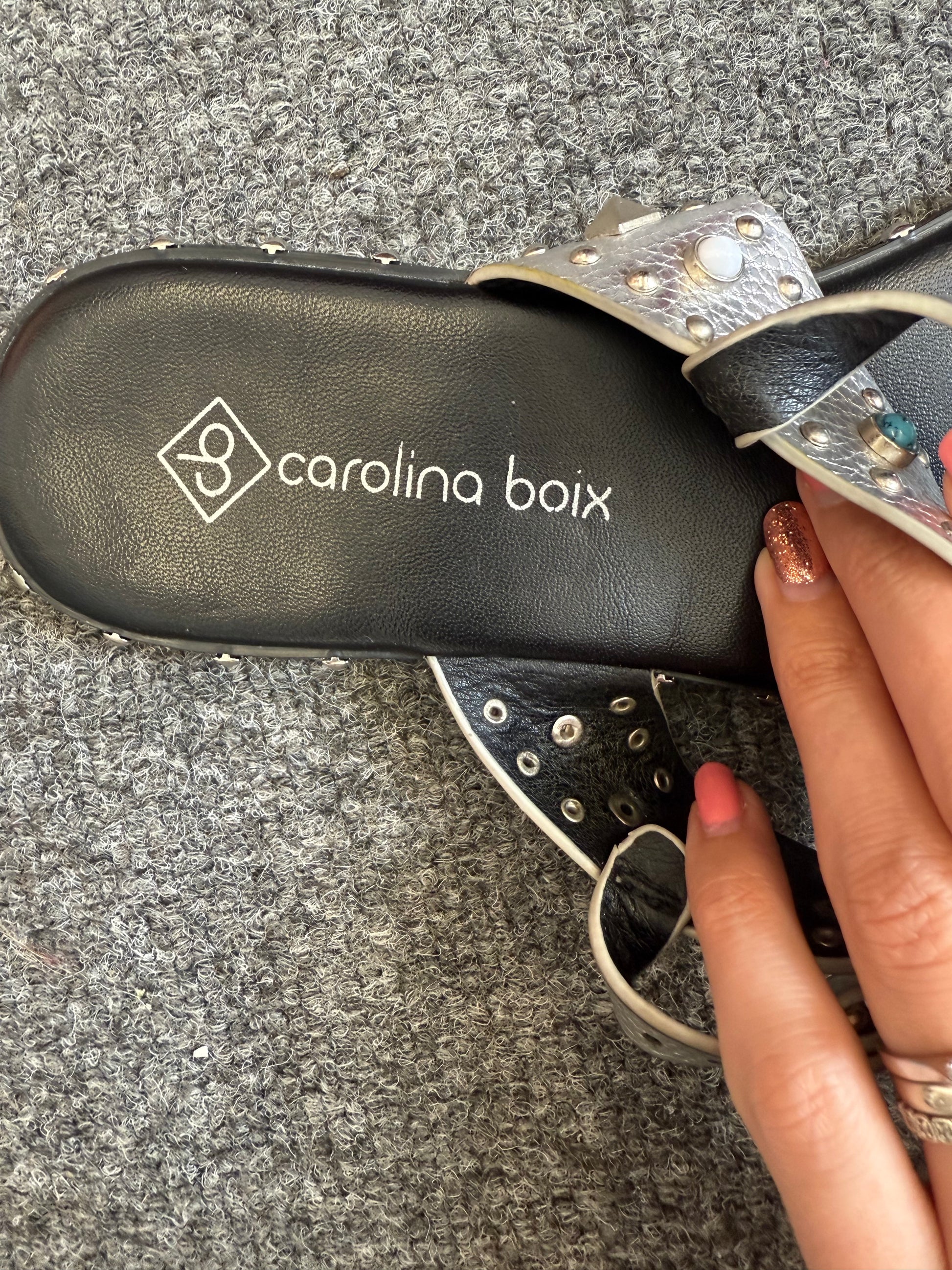 Carolina Boix silver sandals