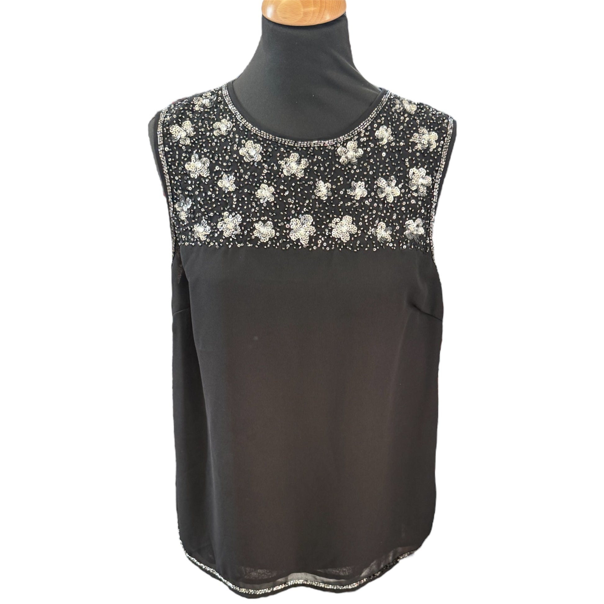 New Look beaded detail sleeveless top