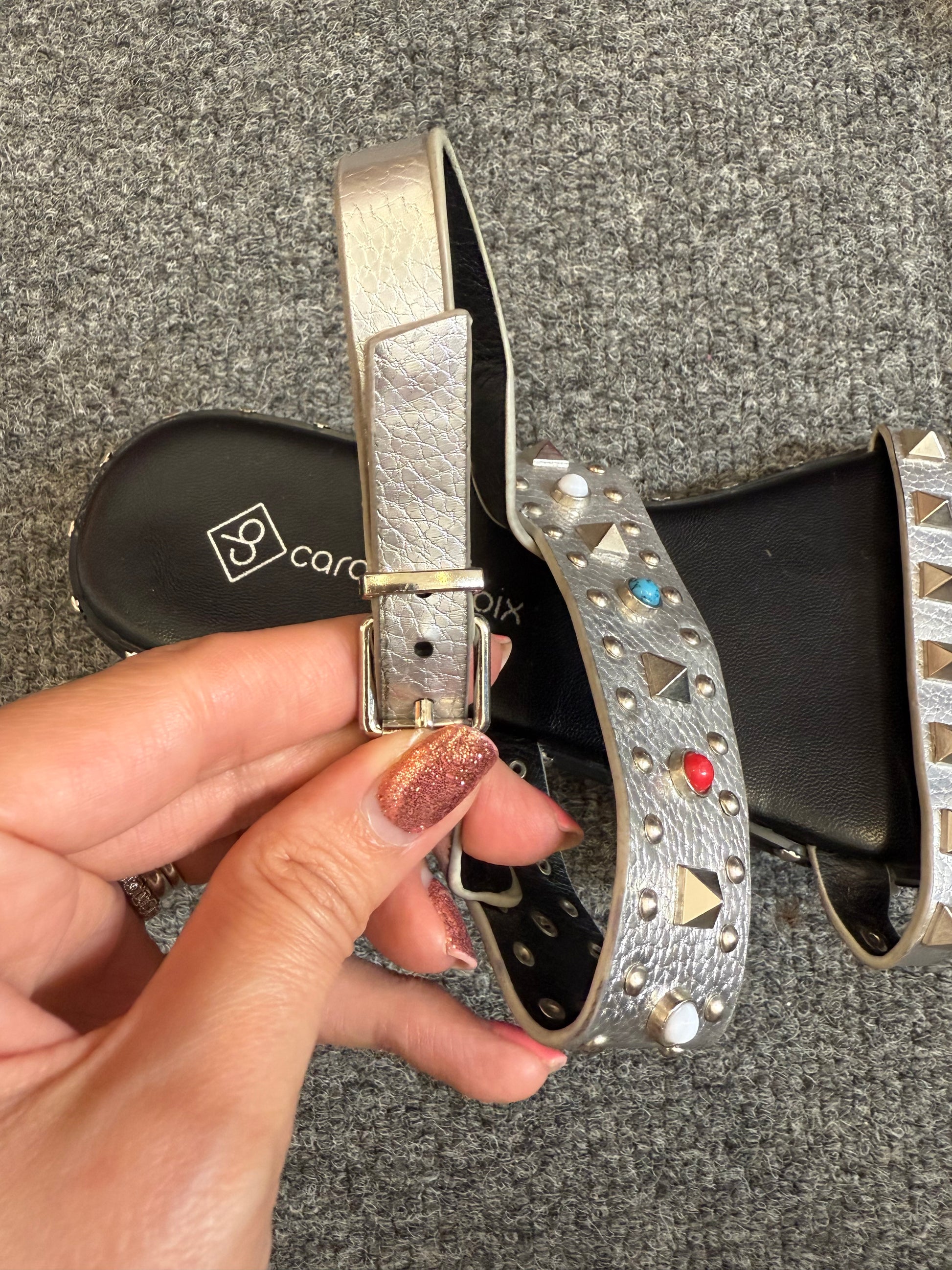Carolina Boix silver sandals