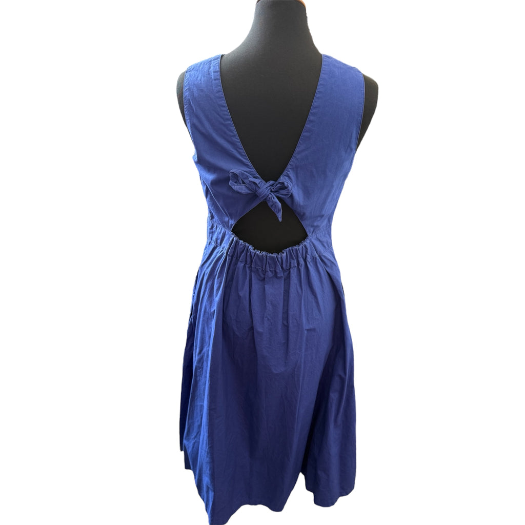 Warehouse bow back midi dress with pockets