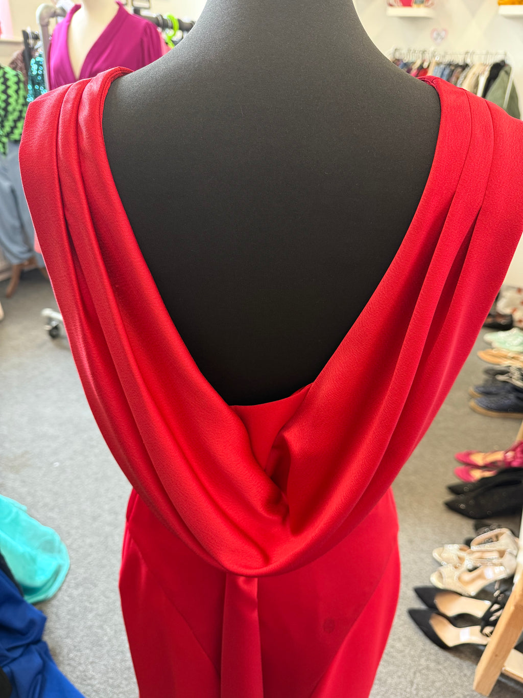 Debut scoop back occasion dress