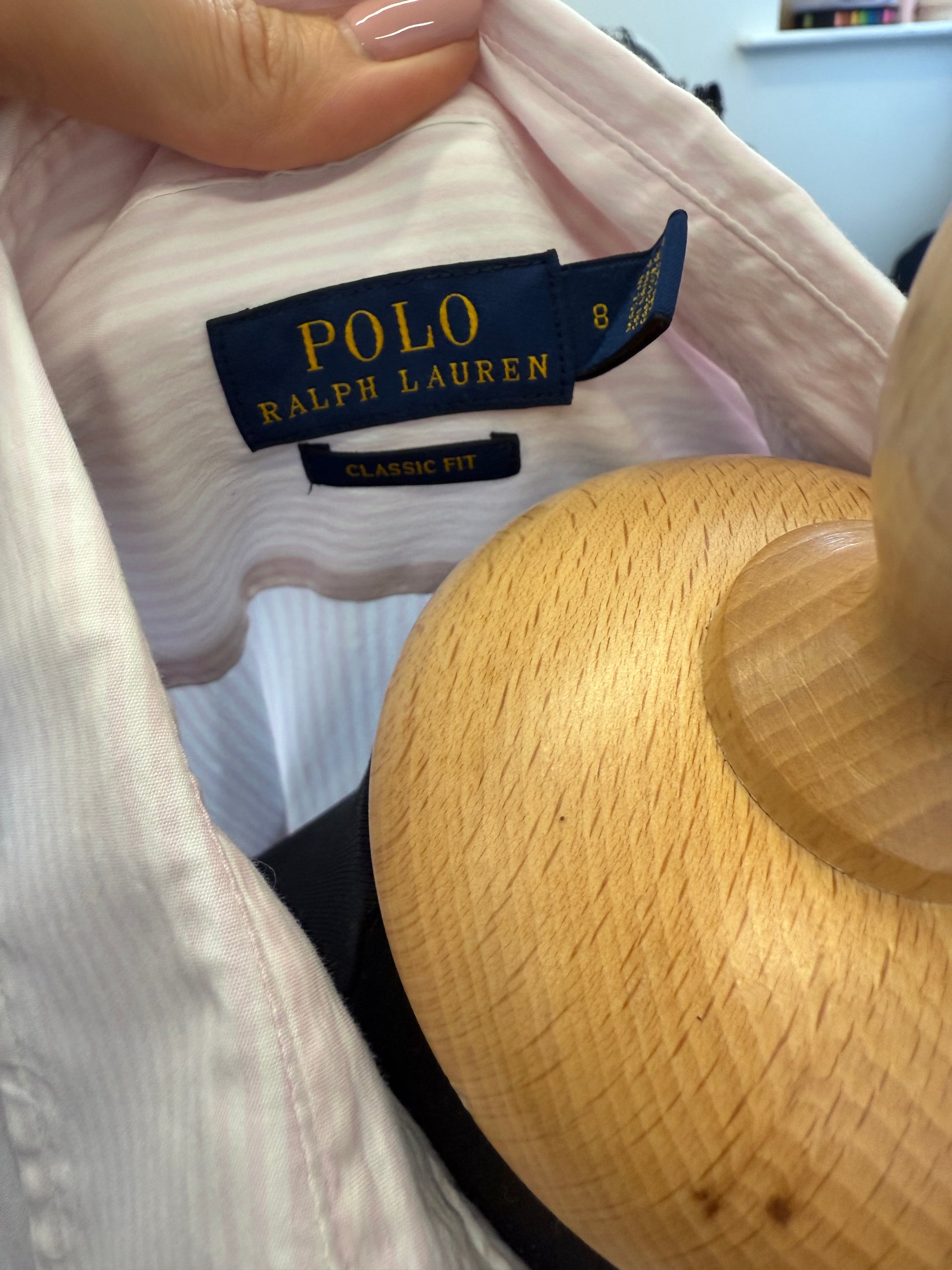 Ralph Lauren classic fit stripe long sleeve shirt
