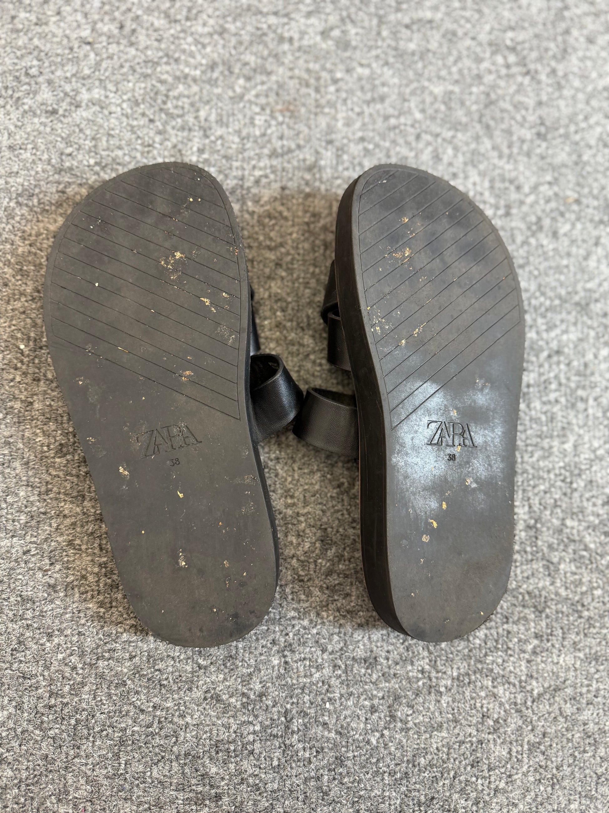 Zara black sandals