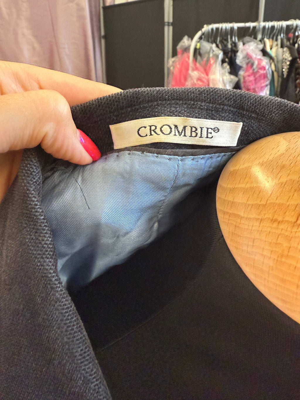 Crombie grey cord jacket