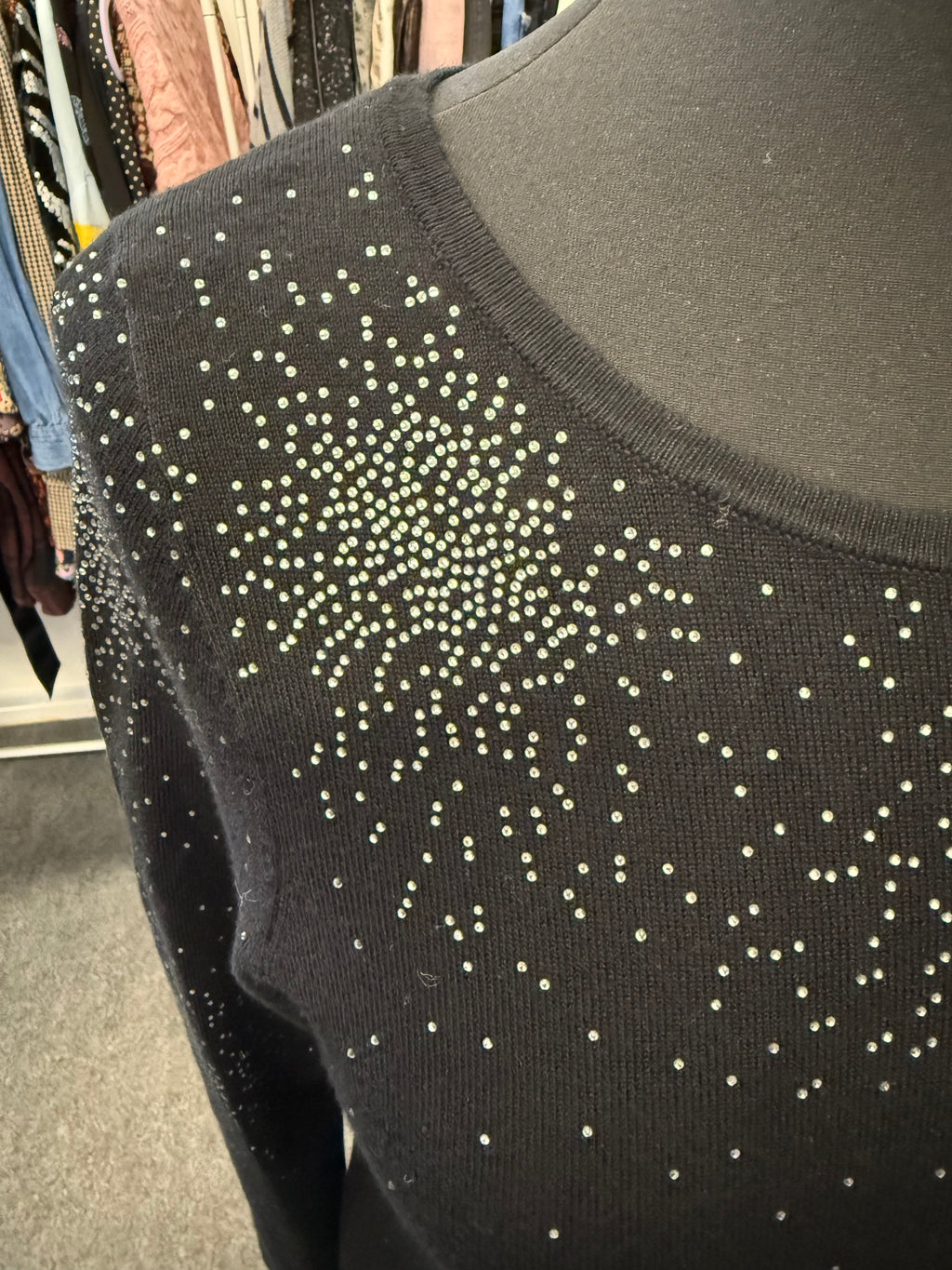 Monsoon long sleeved sparkle knit dress