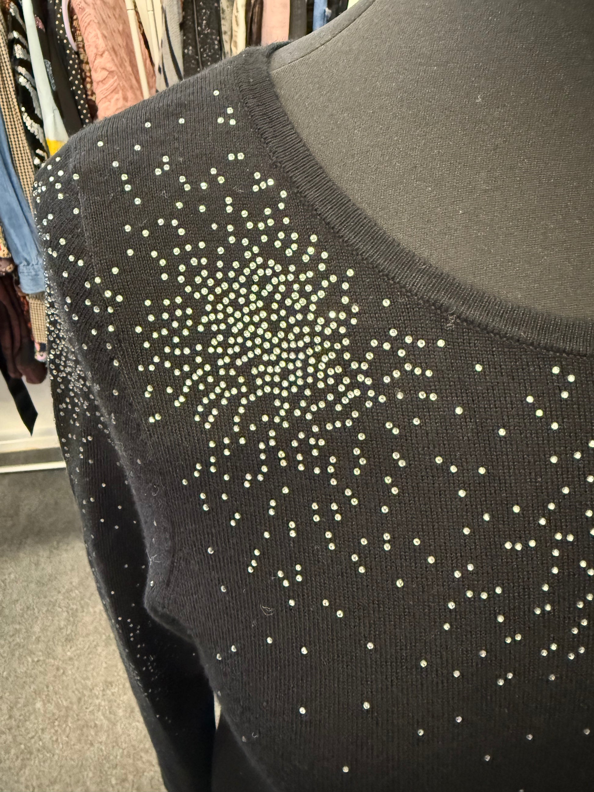Monsoon long sleeved sparkle knit dress