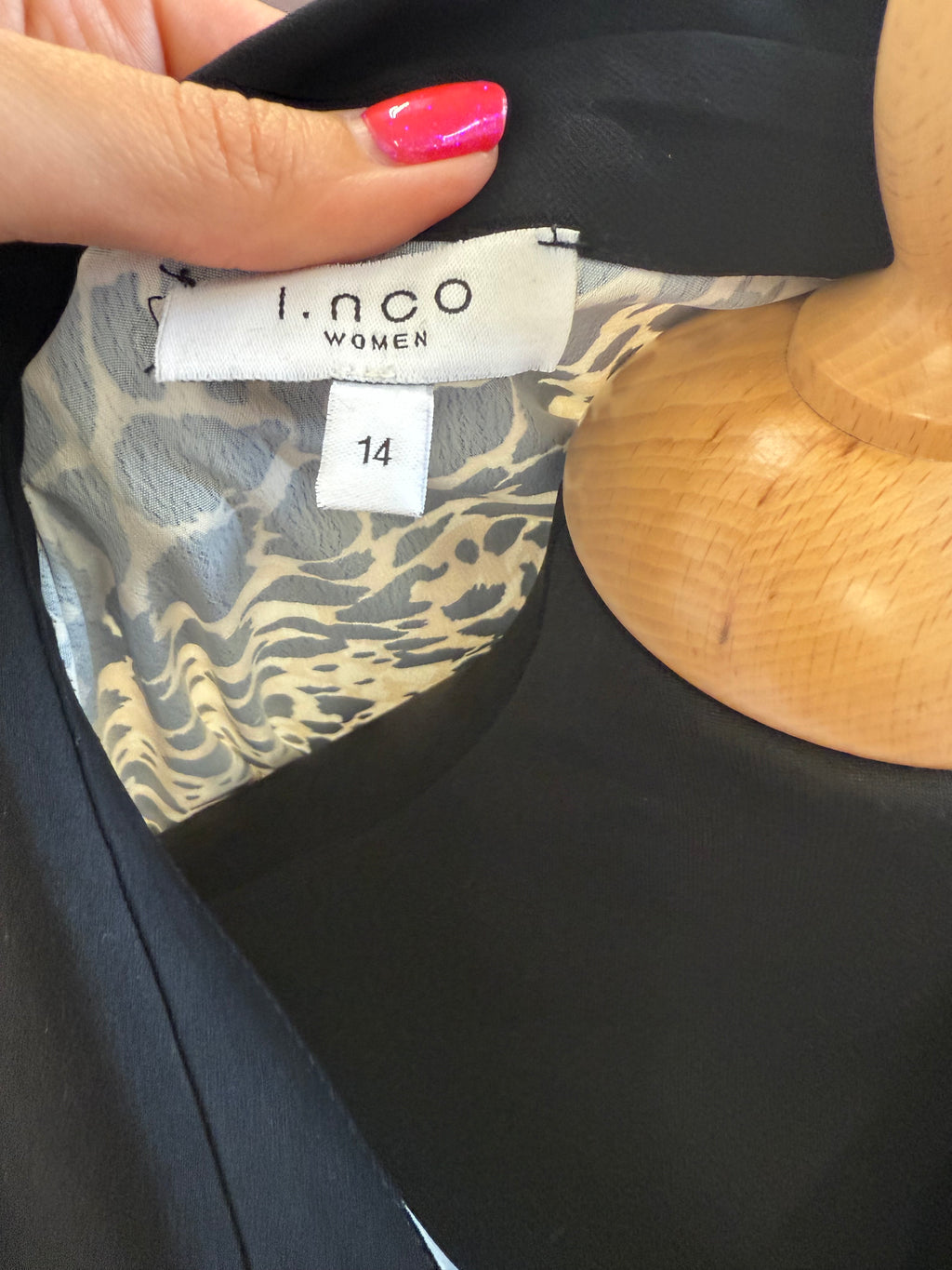 INCO animal print blouse