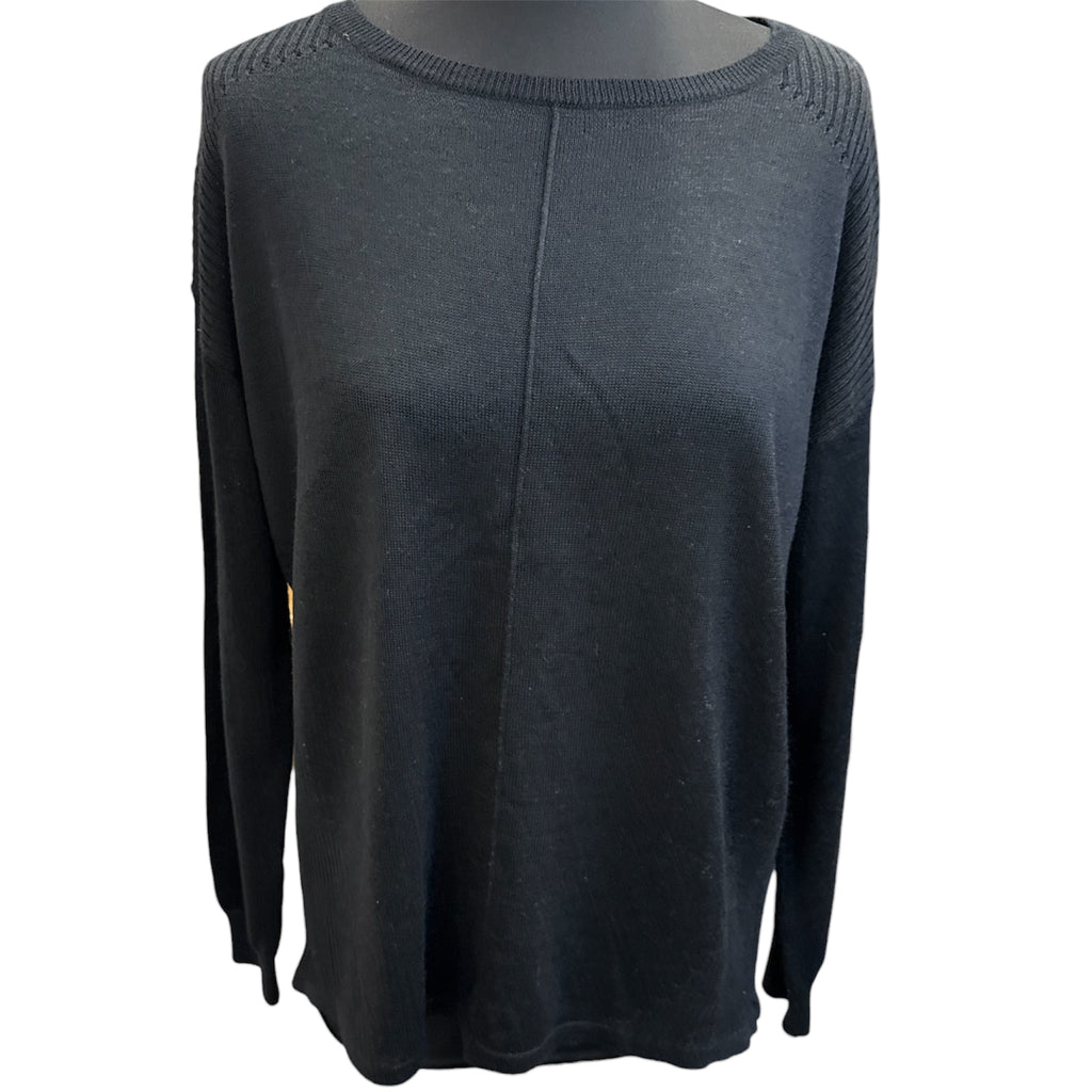Topshop black round neck jumper