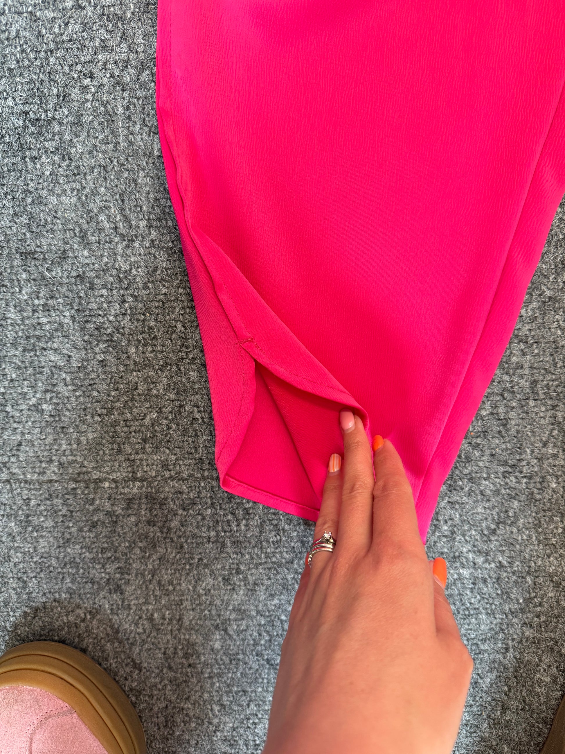 Matalan pink tapered split bottom trousers
