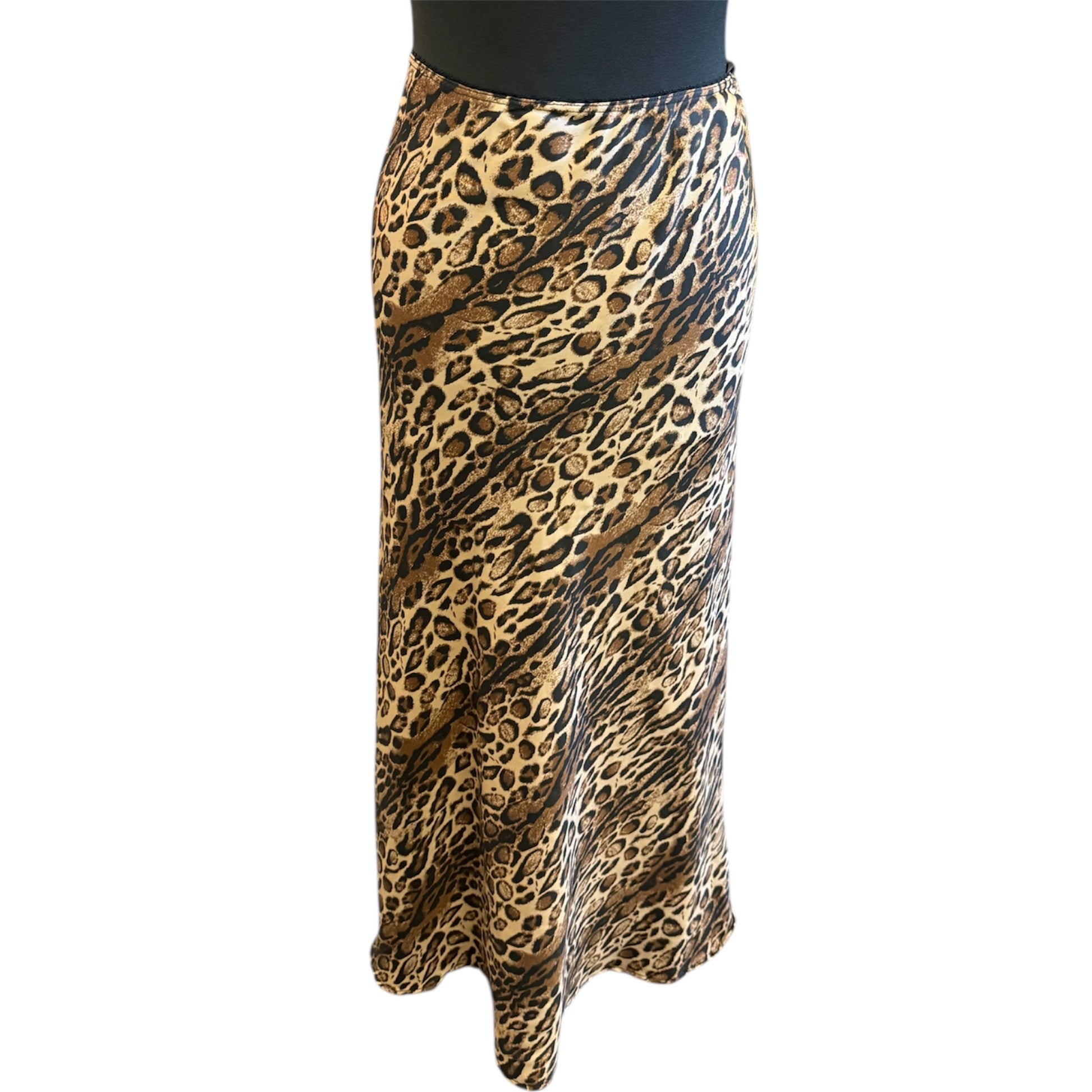 Leopard print maxi skirt
