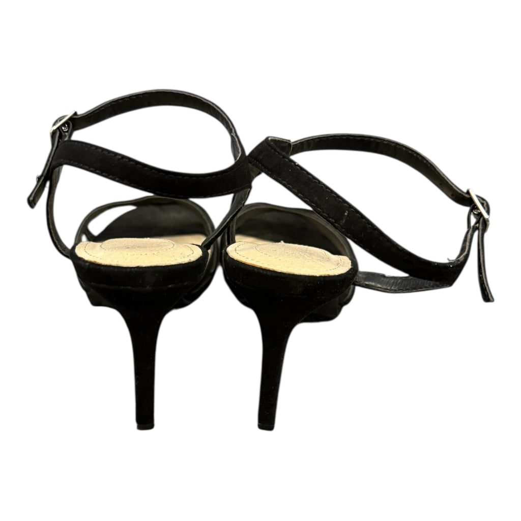 Black strappy heels