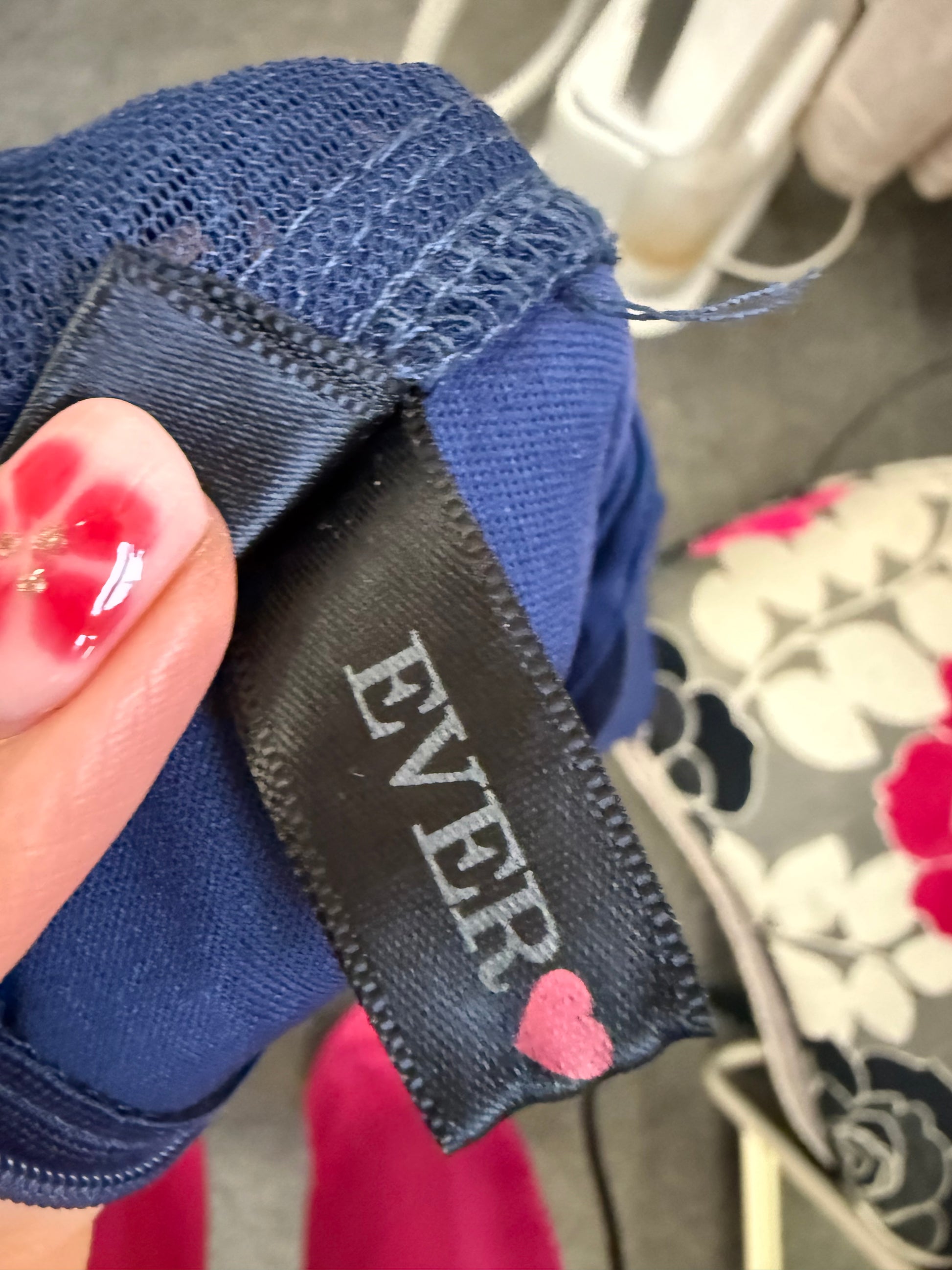 Navy strappy back detail occasion dress