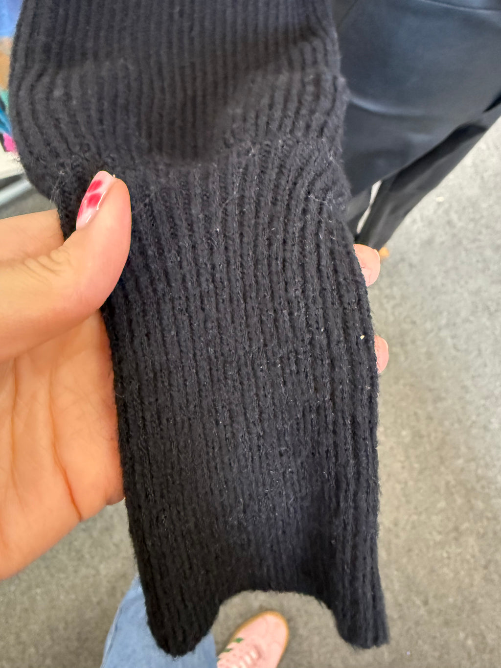 Nasty Gal black crop roll neck jumper