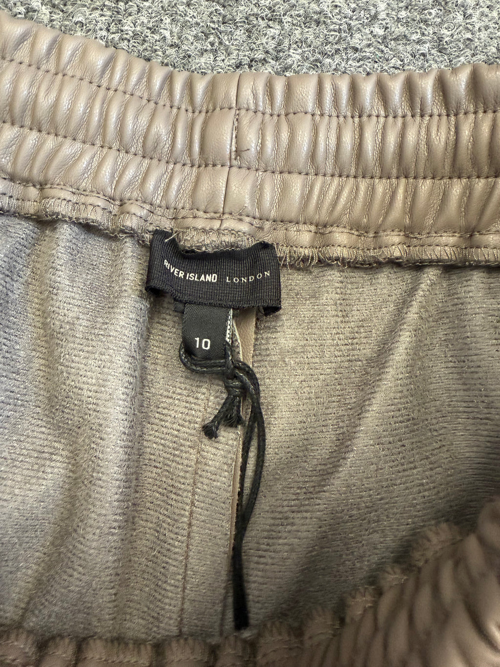 River Island faux leather trousers