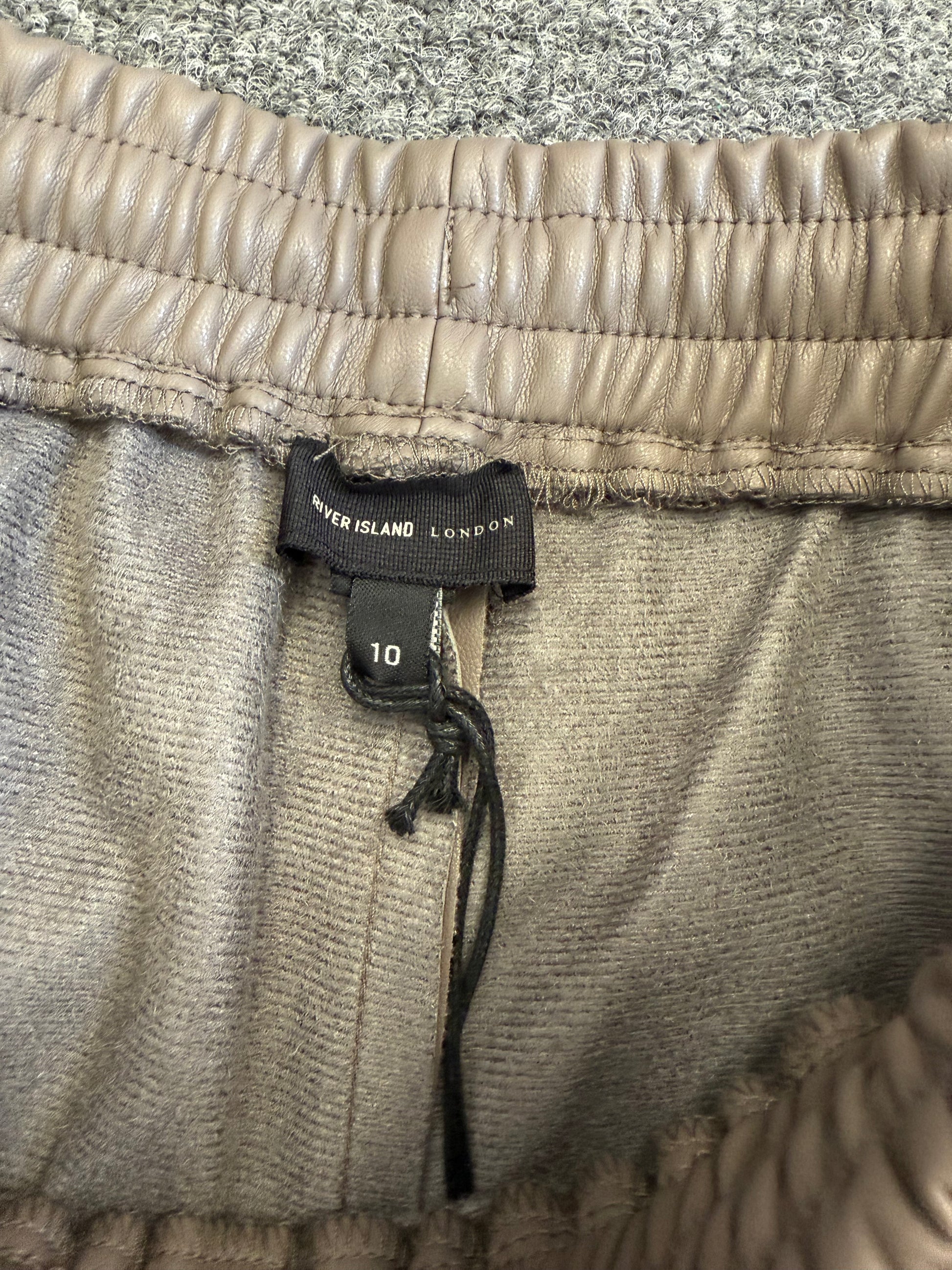 River Island faux leather trousers