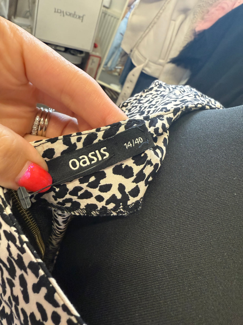 Oasis animal print dress