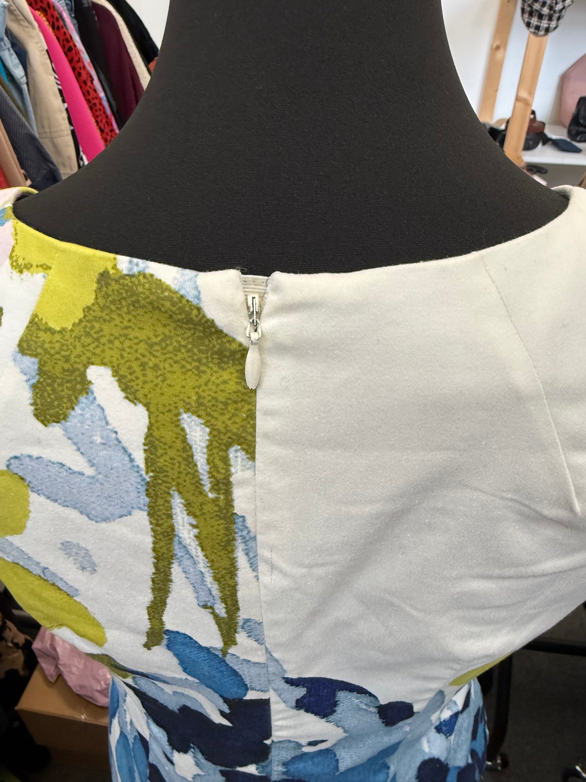 Hobbs abstract print occasion dress