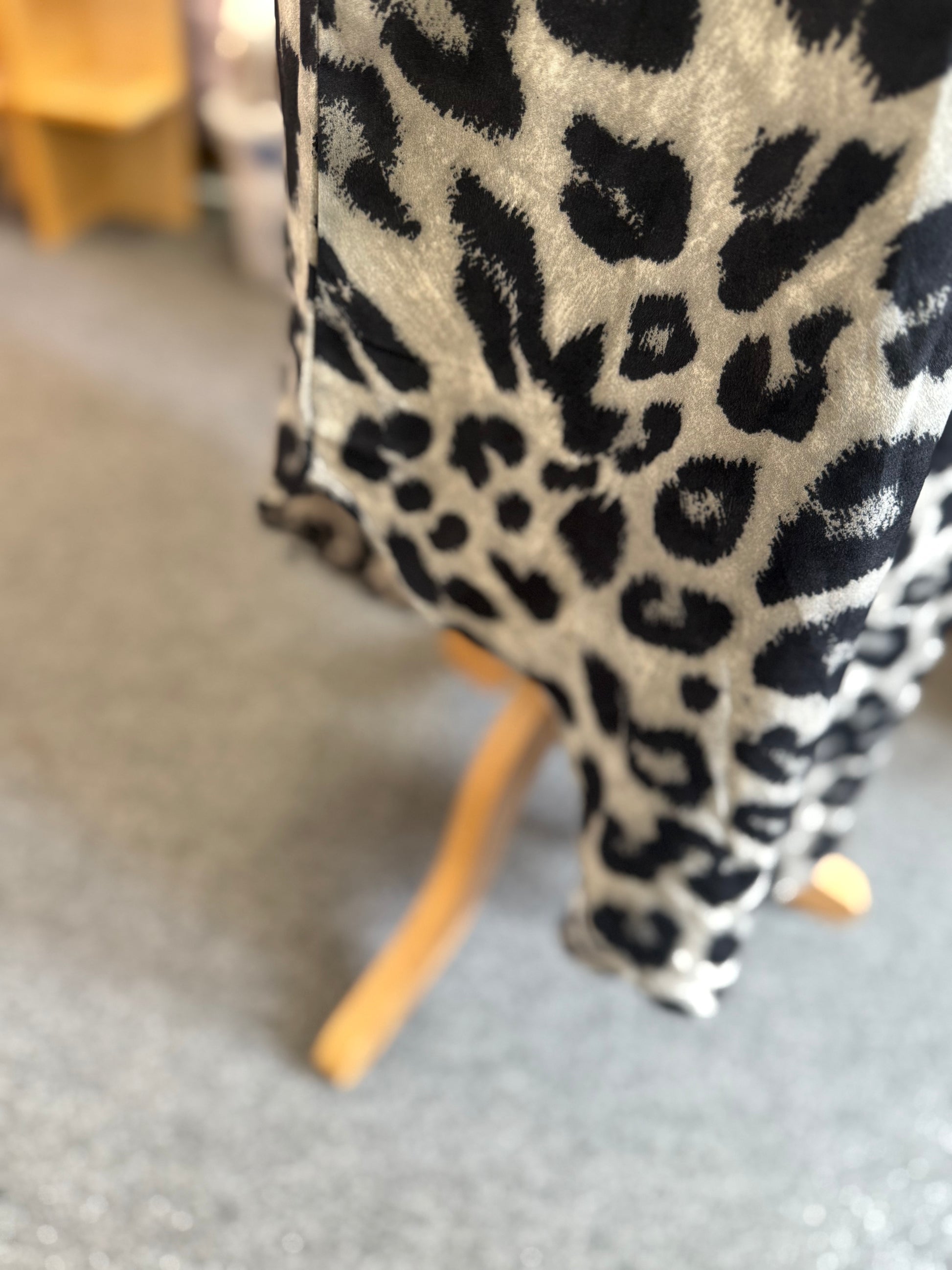 Vonda animal print strappy midi dress